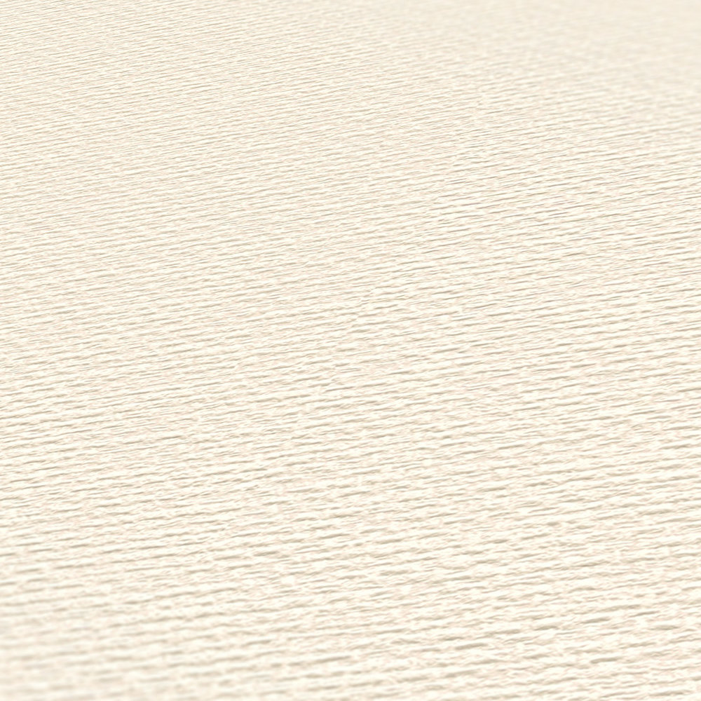             Tapete mit Gewebestruktur im Scandi Stil – Creme, Weiß
        