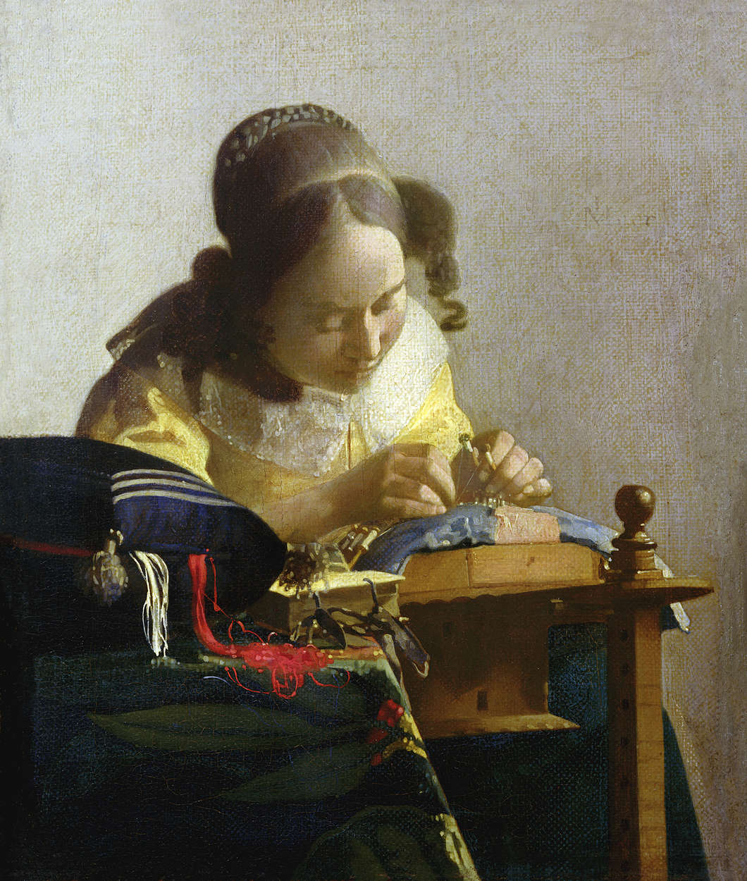             Fototapete "Die Spitzenmacher" von Jan Vermeer
        