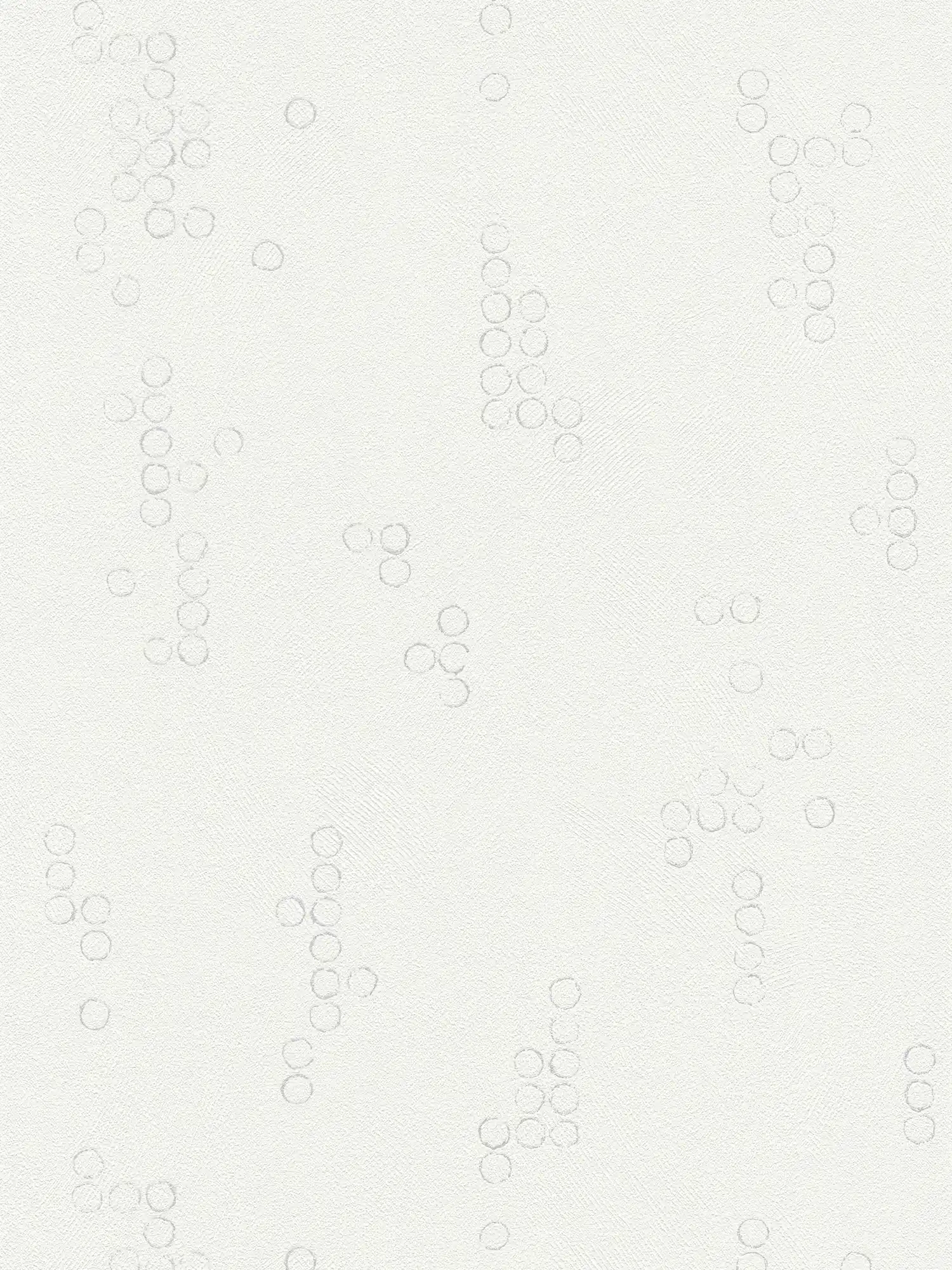 Tapete modernes Punkt-Muster & Struktureffekt – Weiß
