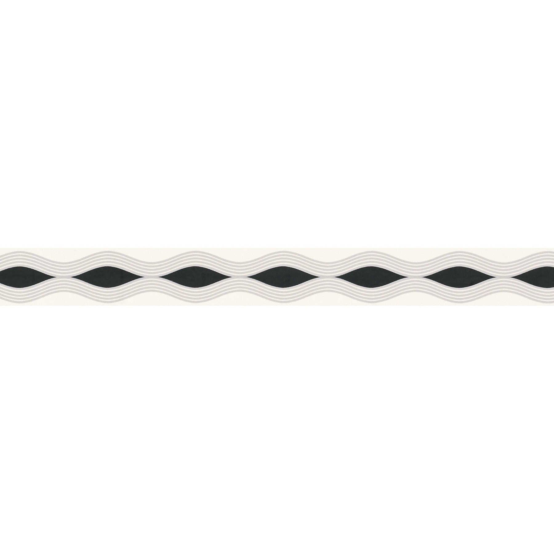         Borte grafisches Muster, Liniendesign im Retro-Stil – Schwarz, Grau, Weiß
    