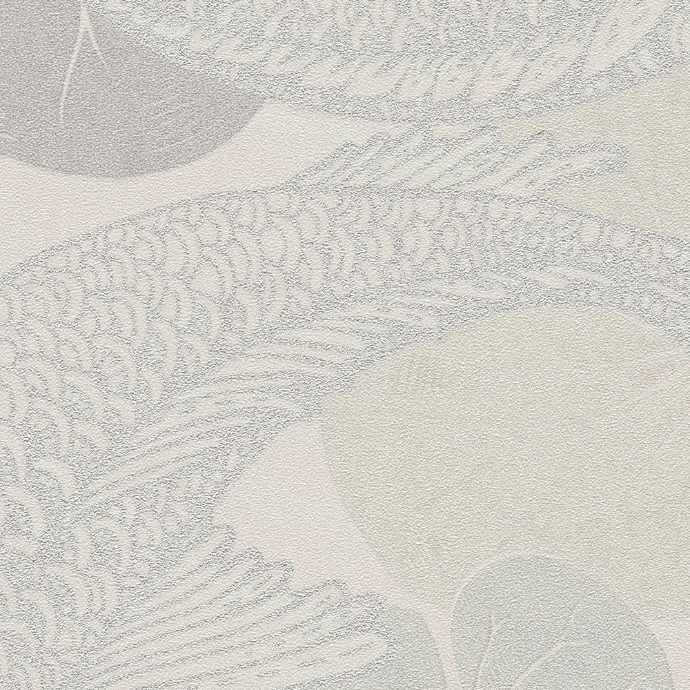             Koi Tapete im Asia Stil in Metallic-Farben – Beige, Grau, Metallic
        