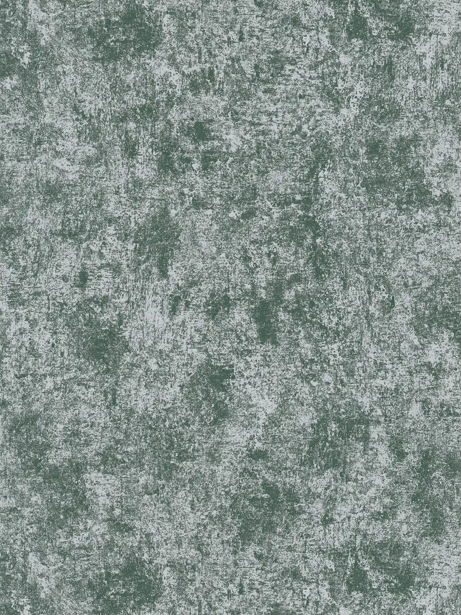 Tapete in Metalloptik mit Glanzeffekt glatt – Grün, Silber

