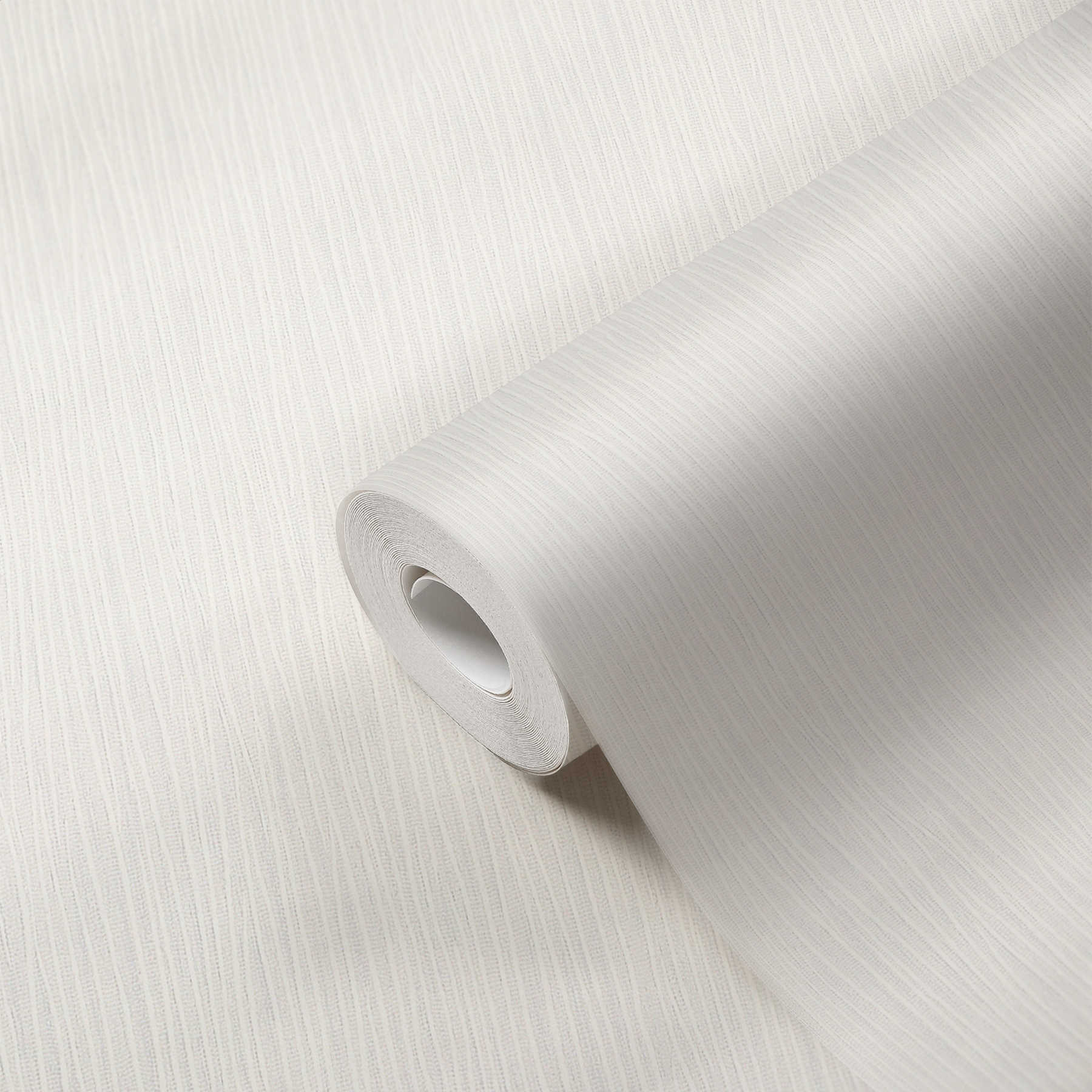             Papiertapete Weiß mit Linienstruktur
        