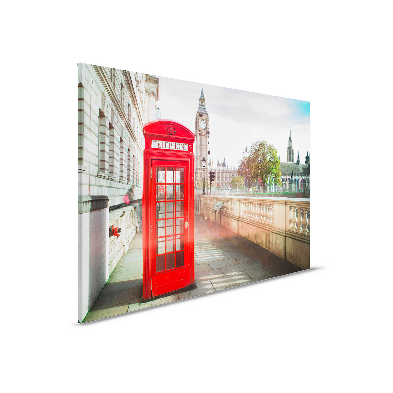         Leinwand mit roter Telefonzelle in London – 0,90 m x 0,60 m
    