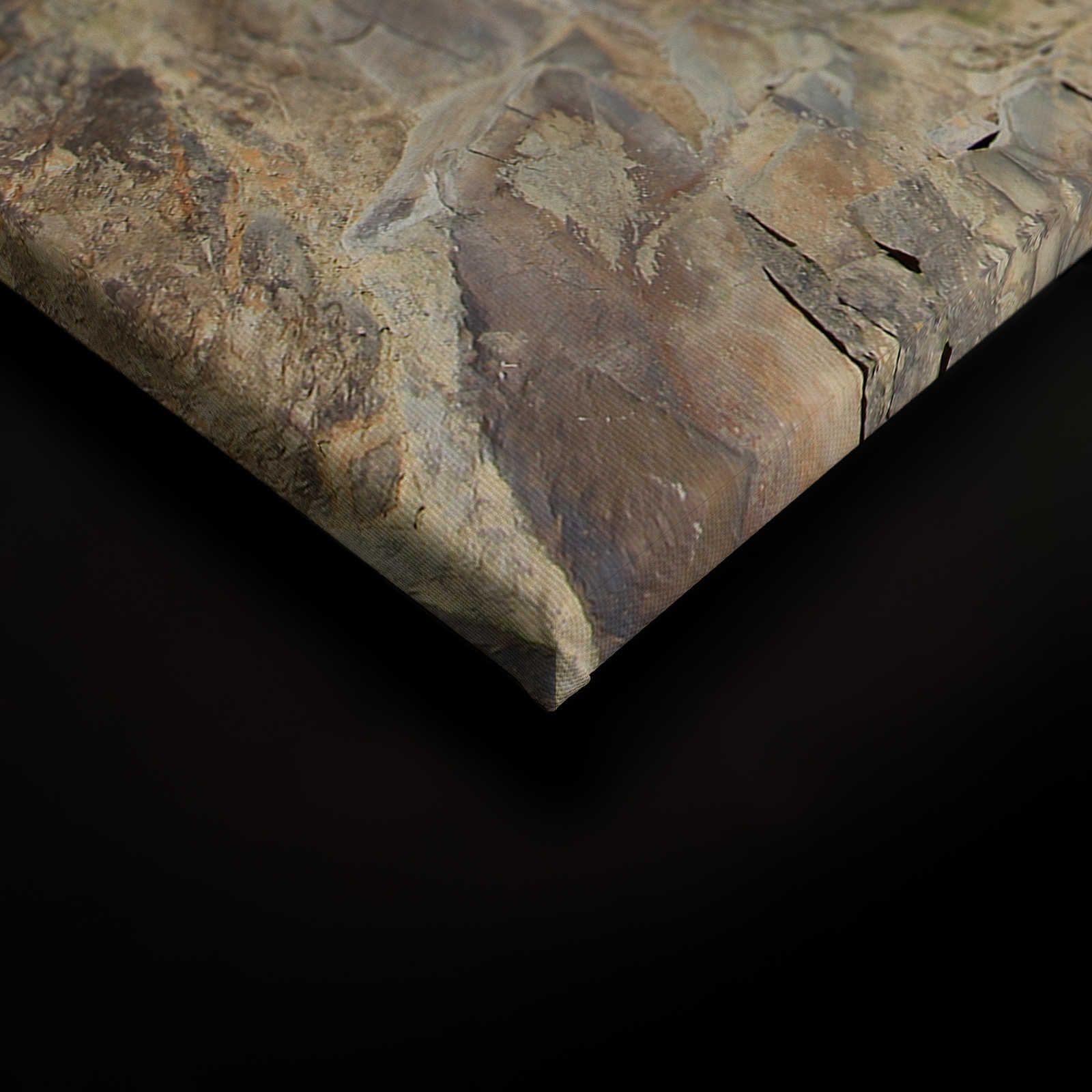             Leinwandbild Steinoptik 3D Effekt, Natursteinwand – 0,90 m x 0,60 m
        