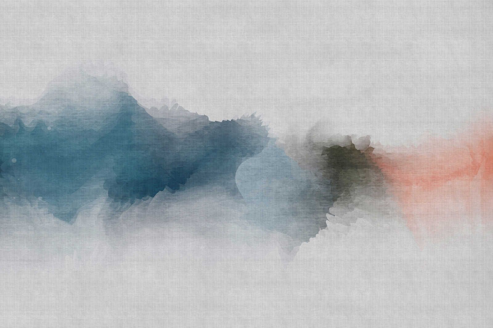             Daydream 1 - Minimalistisches Leinwandbild im Aquarell Stil- Naturleinen Optik – 1,20 m x 0,80 m
        