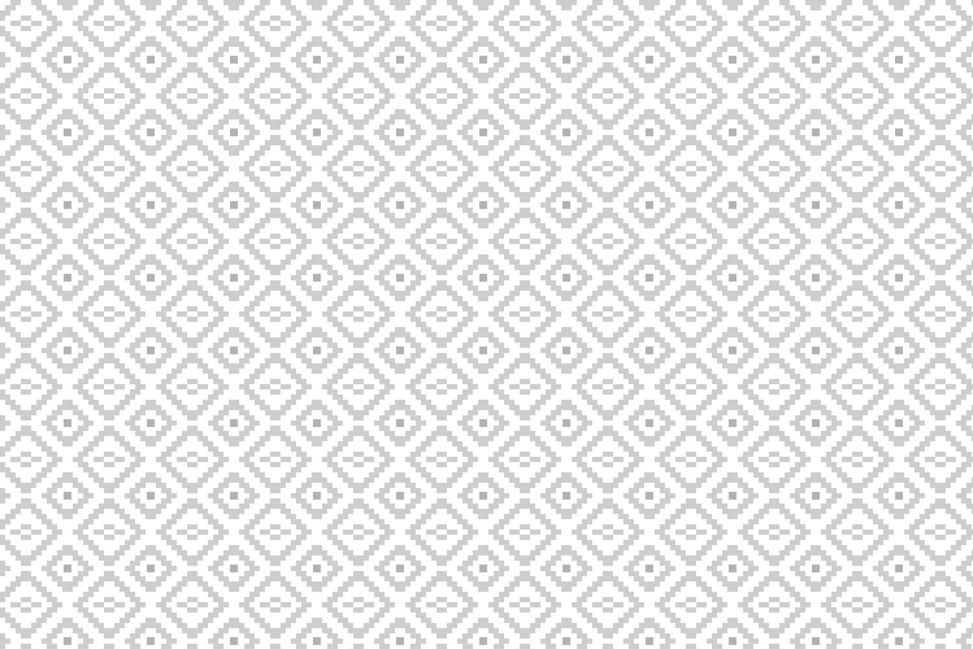             Design Fototapete kleine Quadrate mit Mustern grau auf Perlmutt Glattvlies
        