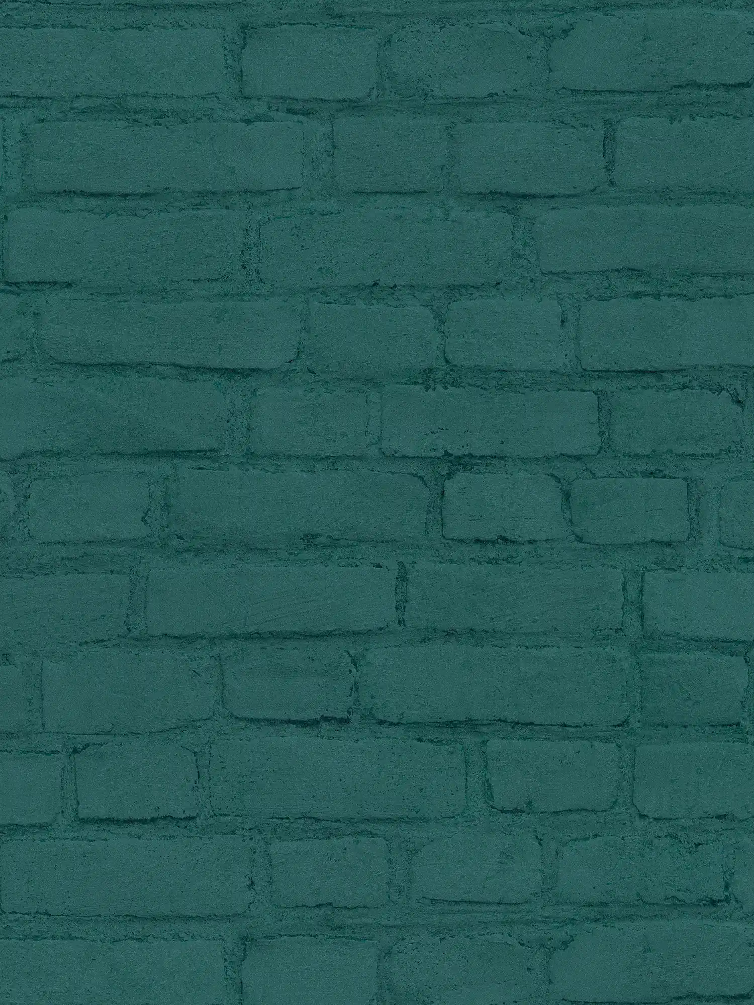         Steintapete Mauer in Klinker-Optik – Grün
    