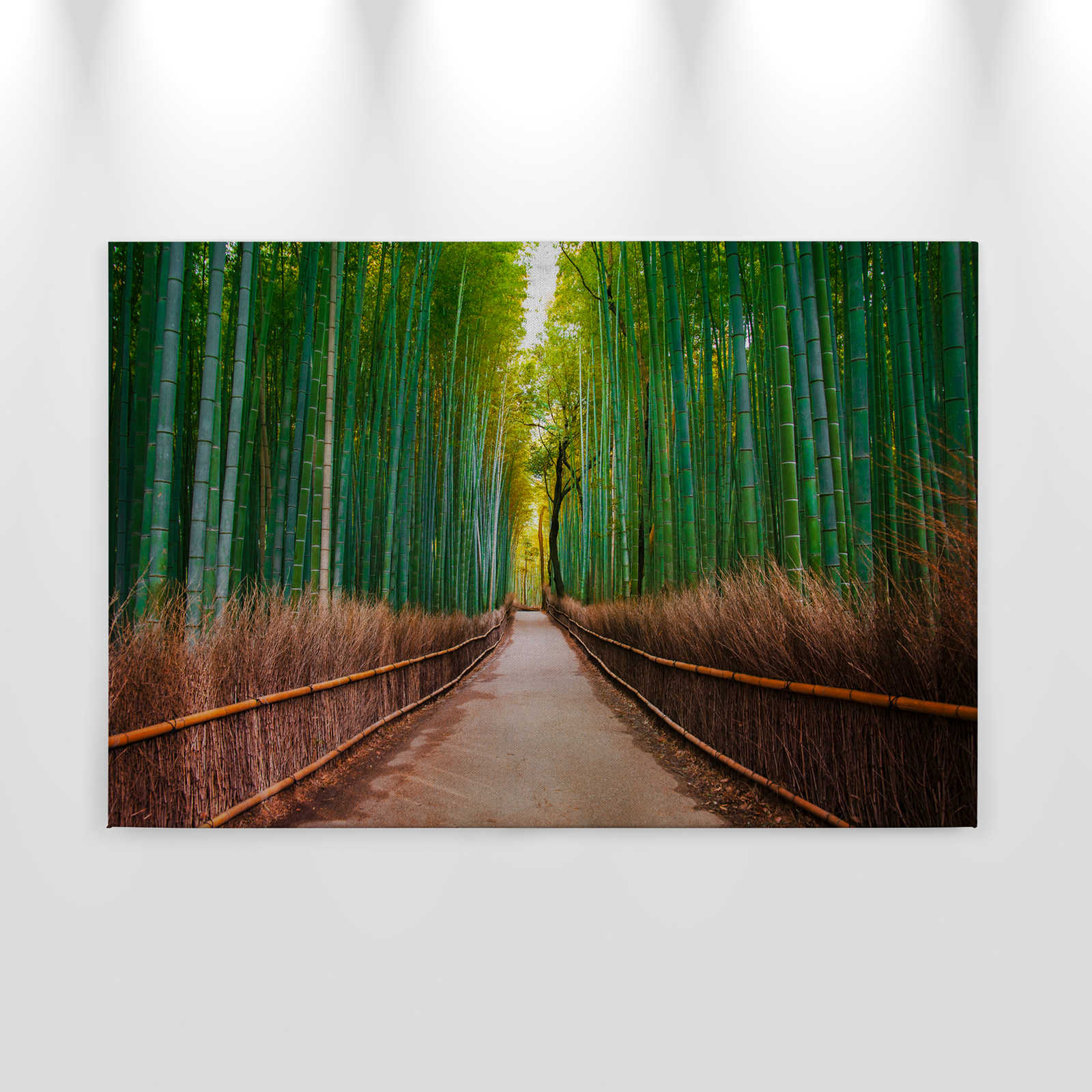             Leinwand mit natürlichem Bambusweg – 0,90 m x 0,60 m
        