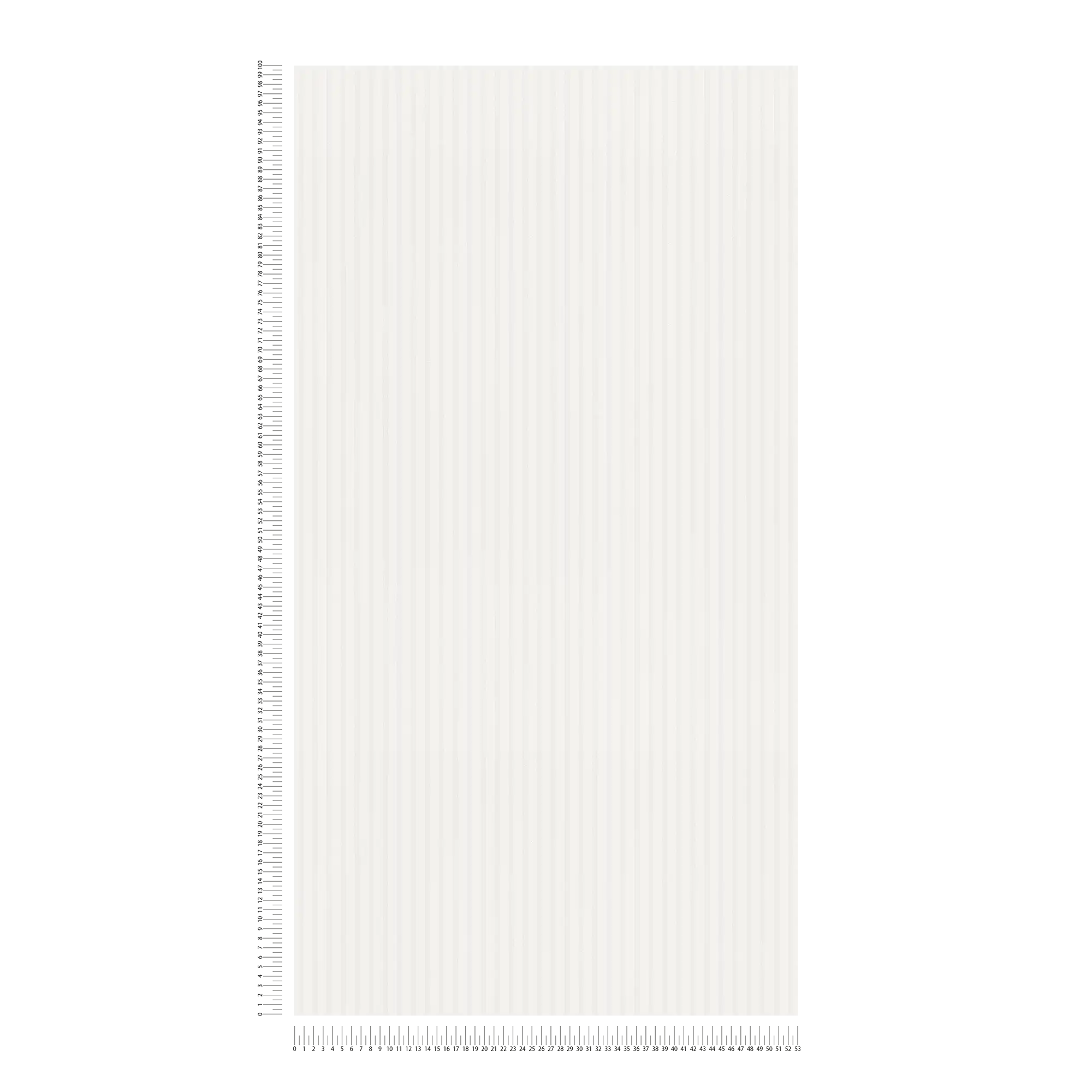             Schmal gestreifte Tapete in hellem Weiß – Weiß, Beige
        