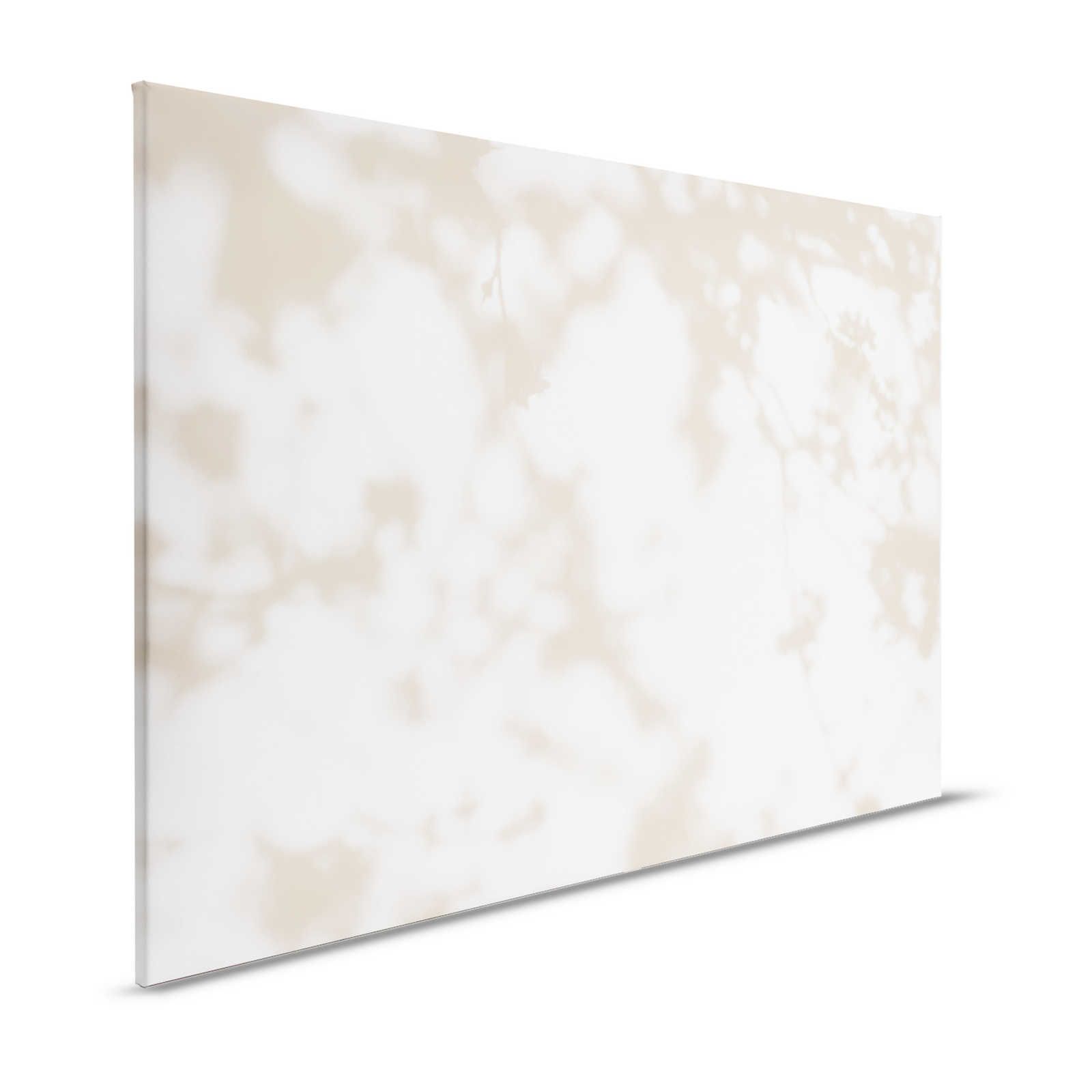 Light Room 3 - Leinwandbild Natur Schatten in Beige & Weiß – 1,20 m x 0,80 m
