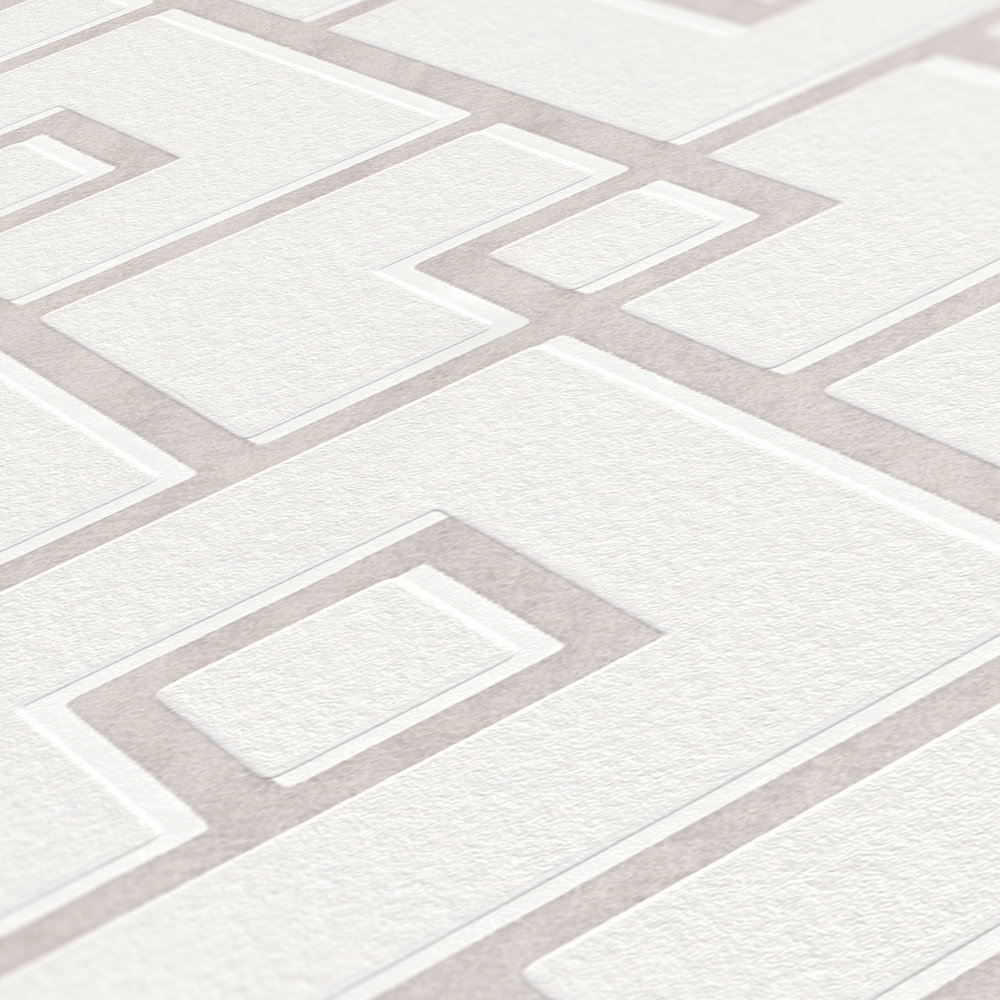             Vliestapete Grafik Design mit 3D Effekt von MICHALSKY – Creme, Weiß
        