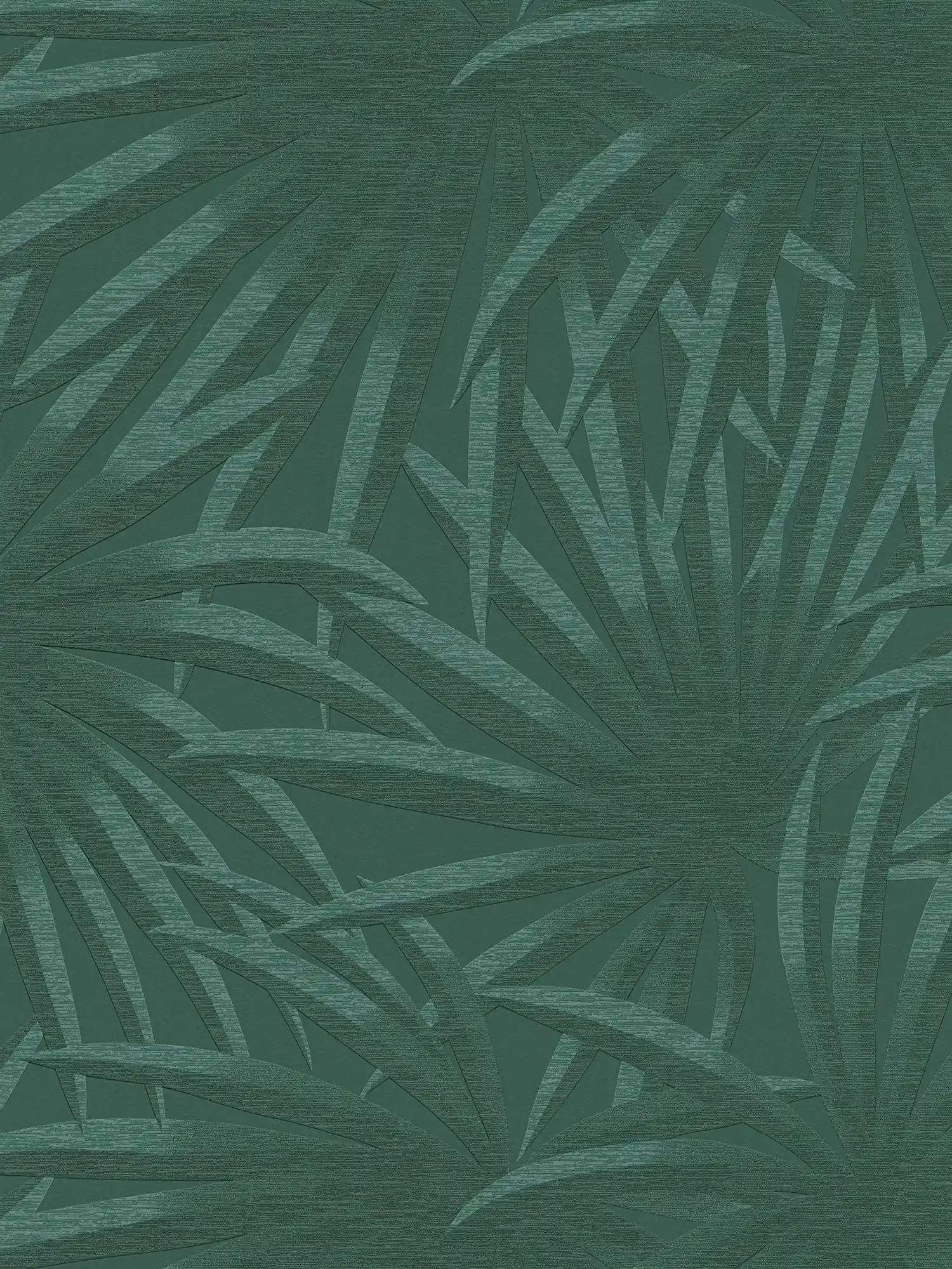 Vliestapete mit Dschungel Bemusterung – Grün
