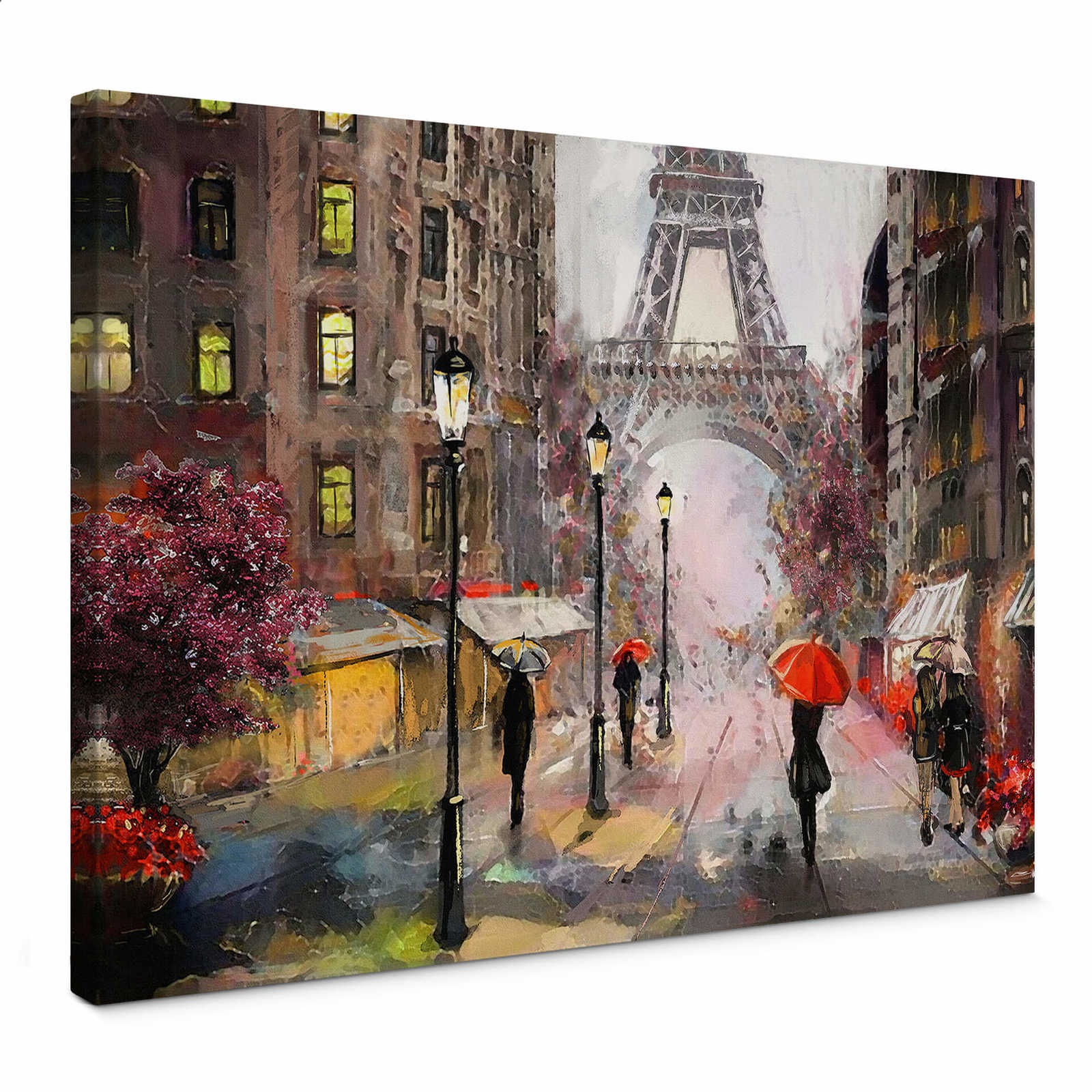         Leinwandbild Paris im Gemälde Stil – 0,70 m x 0,50 m
    