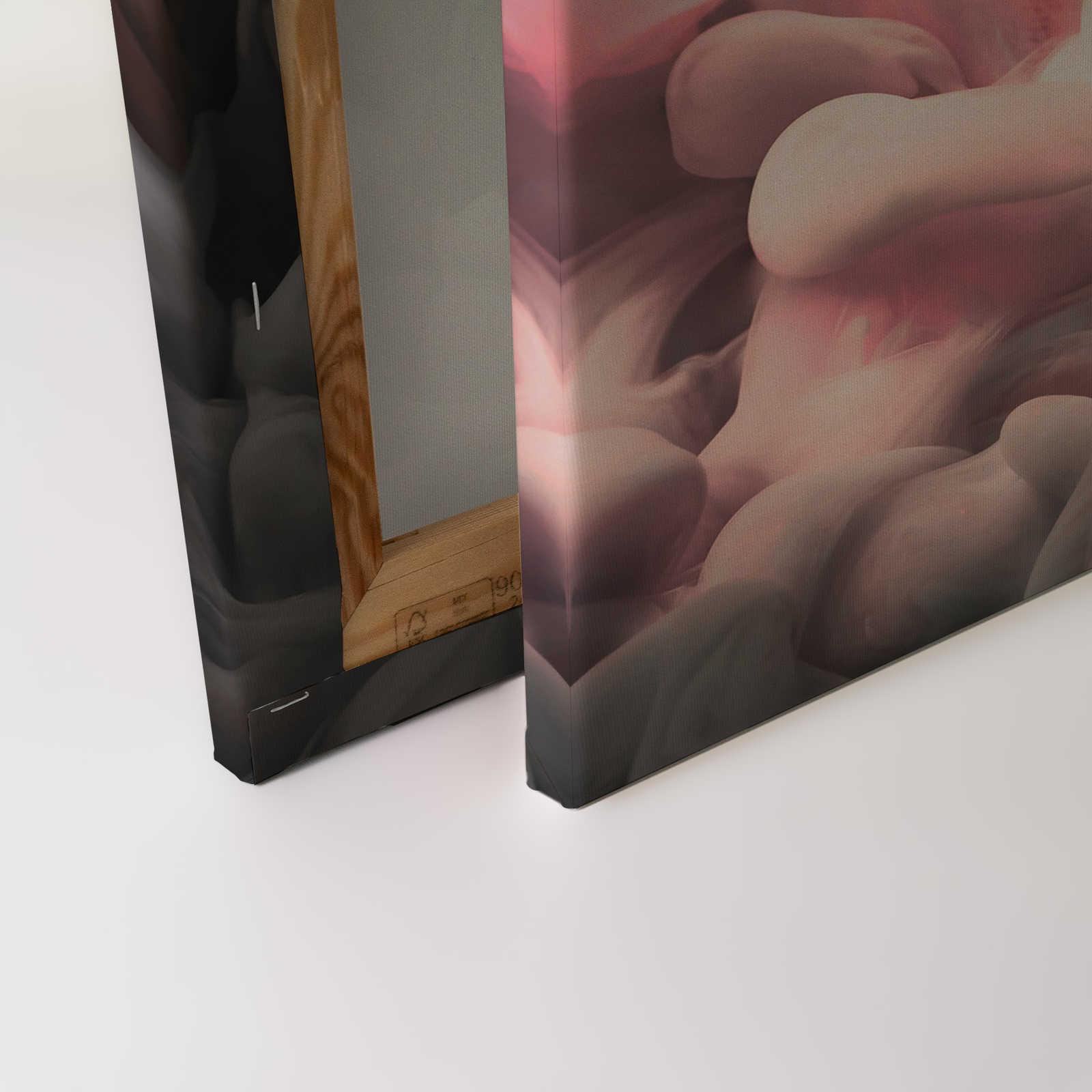             Farbiger Rauch Leinwand | Rosa, Grau, Weiß – 0,90 m x 0,60 m
        
