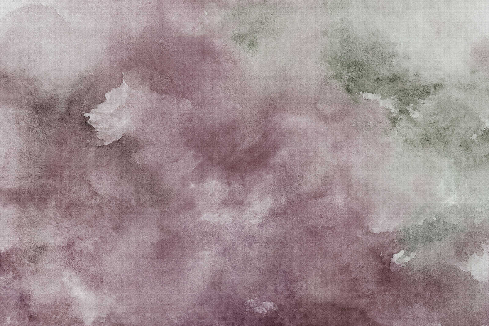             Watercolours 2 - Leinwandbild Wasserfarben Motiv Violett- Naturleinen Optik – 0,90 m x 0,60 m
        