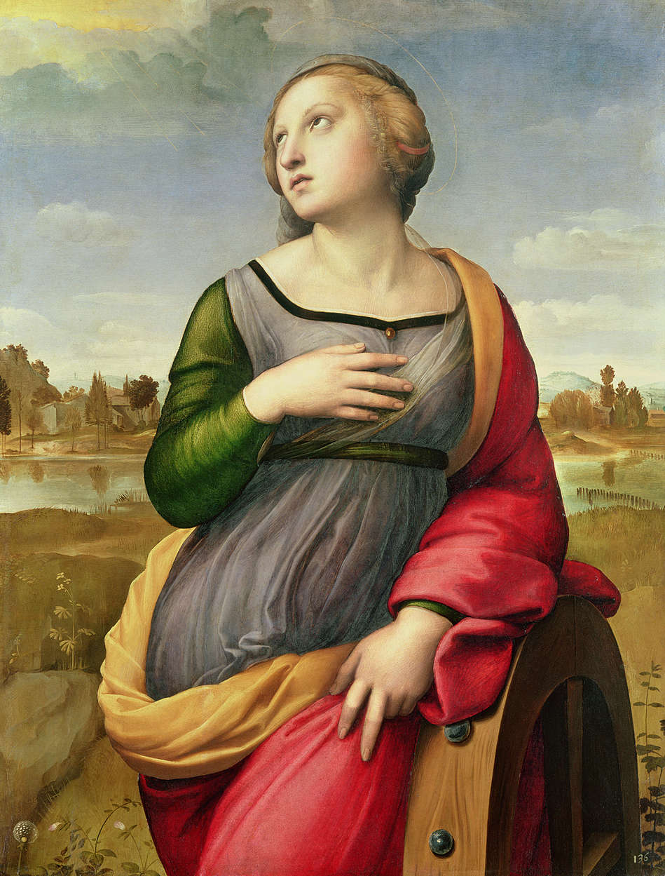             Fototapete "Die heilige Katharina von Alexandrien" von Raphael
        