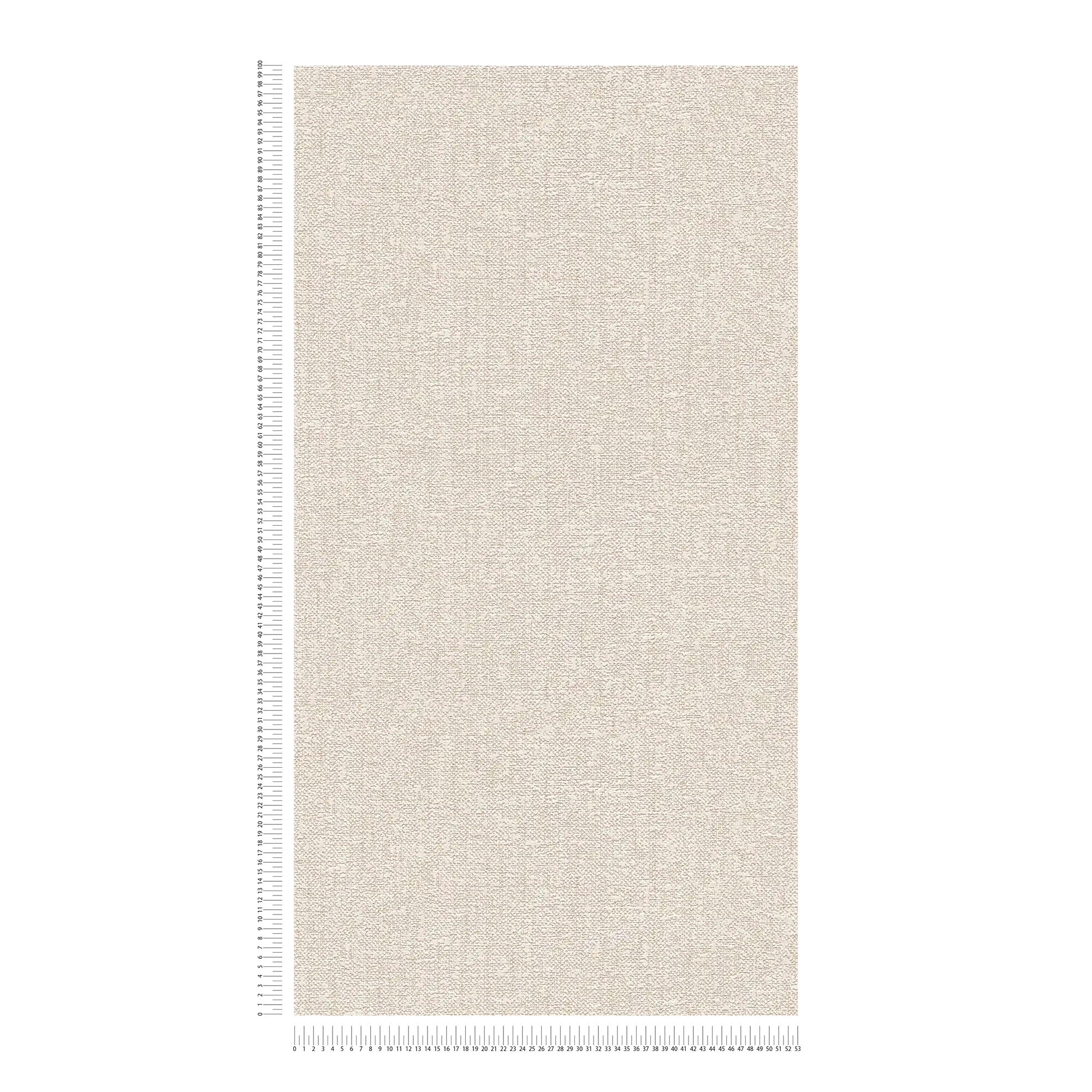             Papiertapete mit Textilstruktur in Leinenoptik – Braun
        