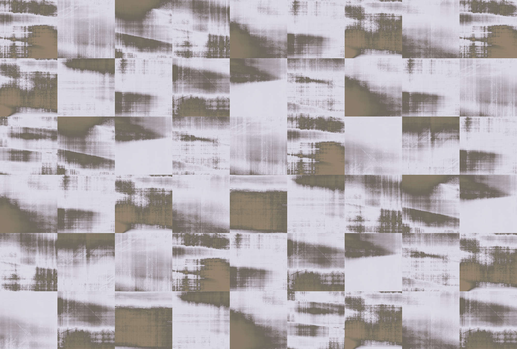             Fototapete Quadrat-Muster, Bild vom See – Braun, Weiß
        
