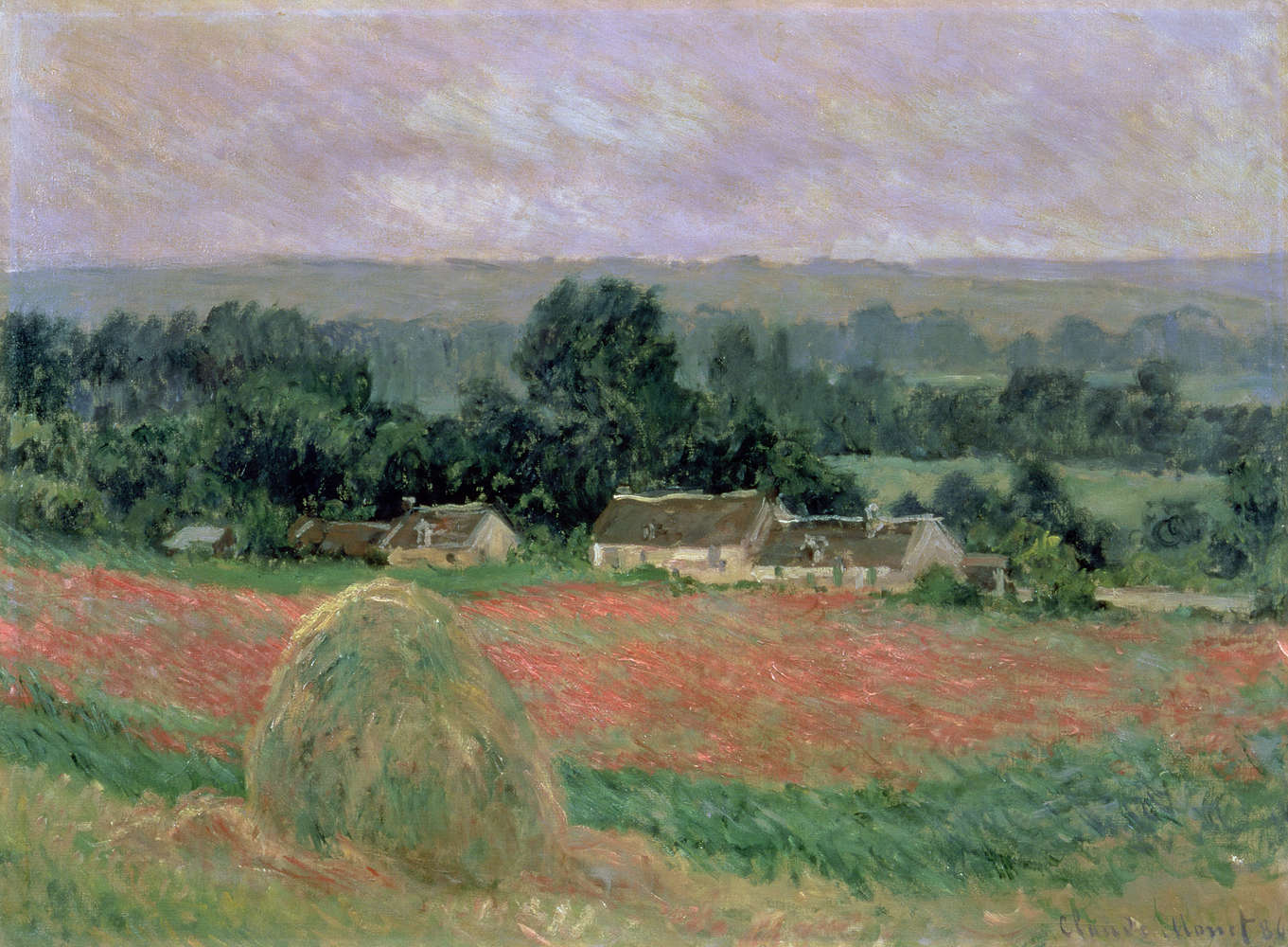             Fototapete "Heuhaufen in Giverny" von Claude Monet
        