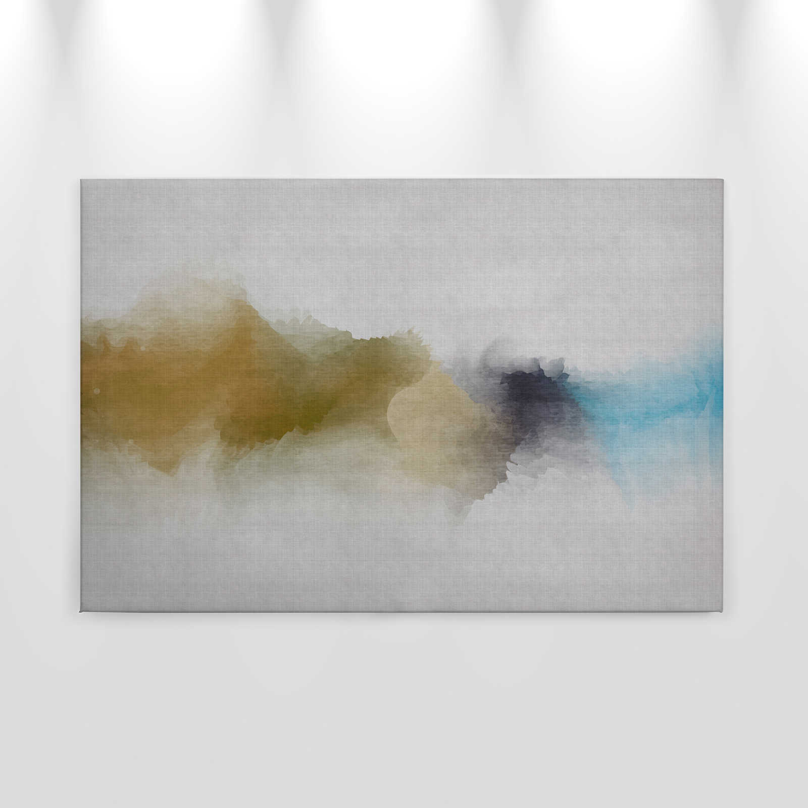             Daydream 3 - Leinwandbild wolkiges Aquarell-Muster- Naturleinen Struktur – 0,90 m x 0,60 m
        