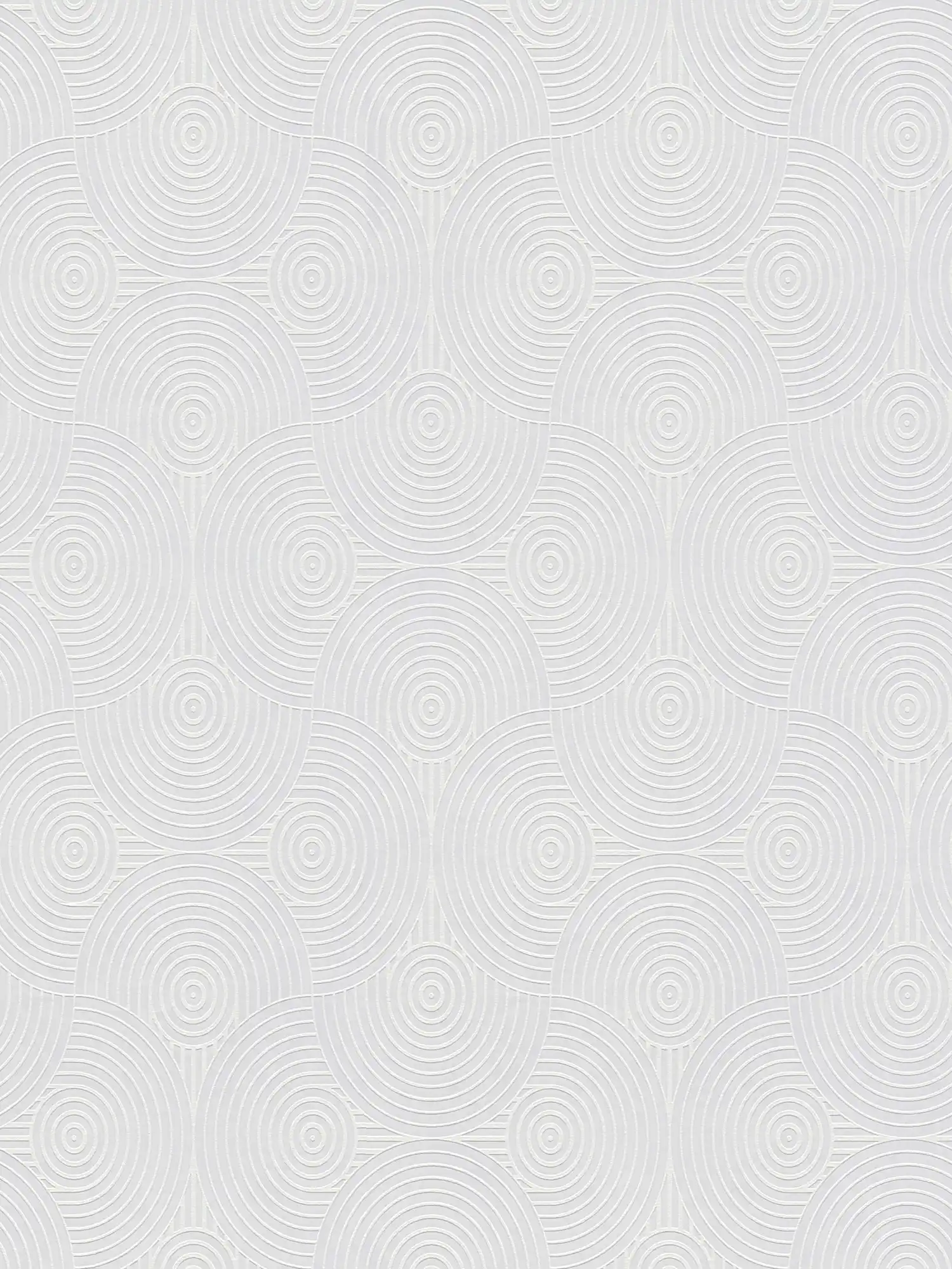 Überstreichbare Tapete mit Halbkreismuster aus Linien – Überstreichbar
