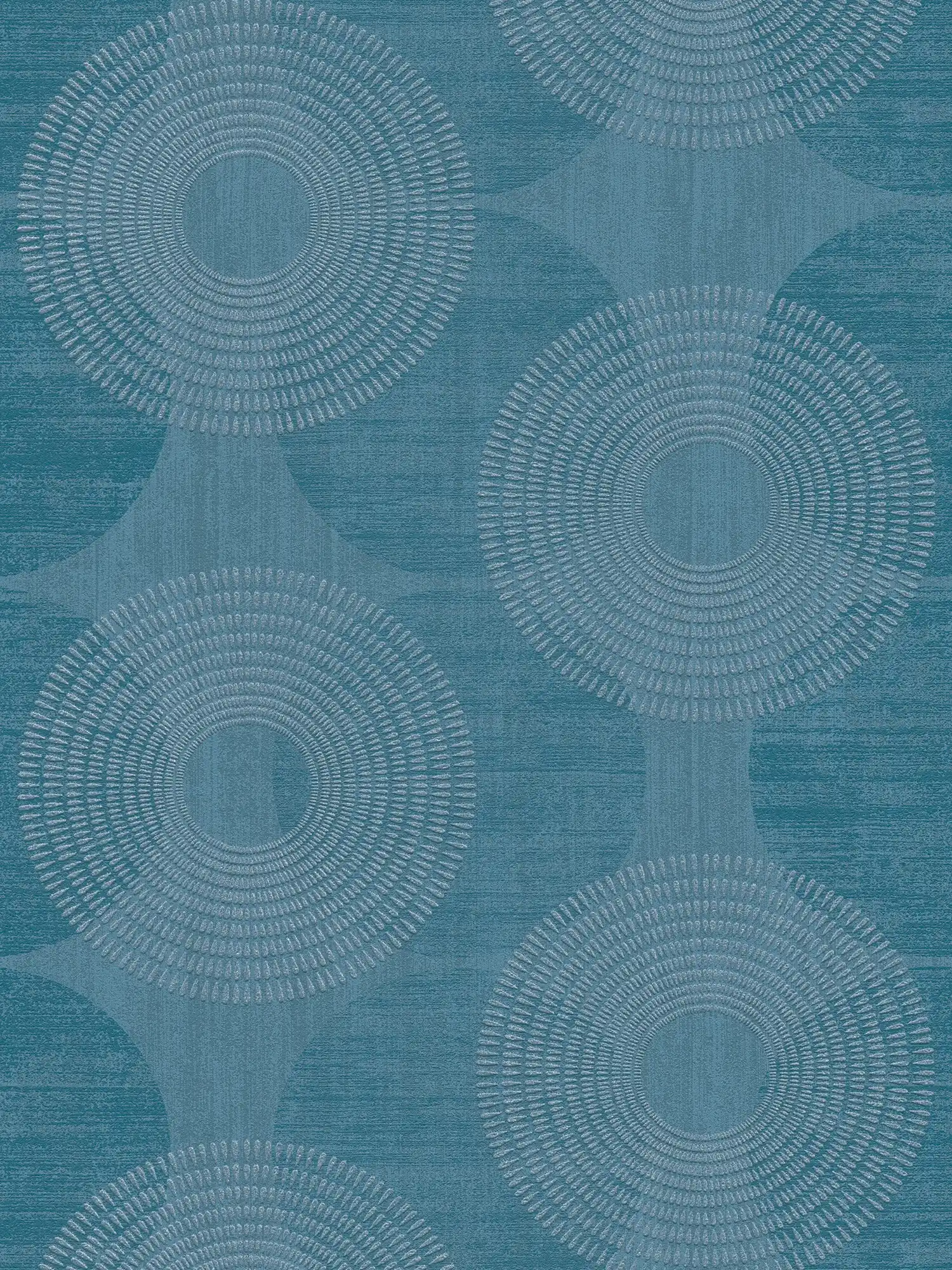 Effekt-Tapete geometrisches Scandinavian Design – Blau
