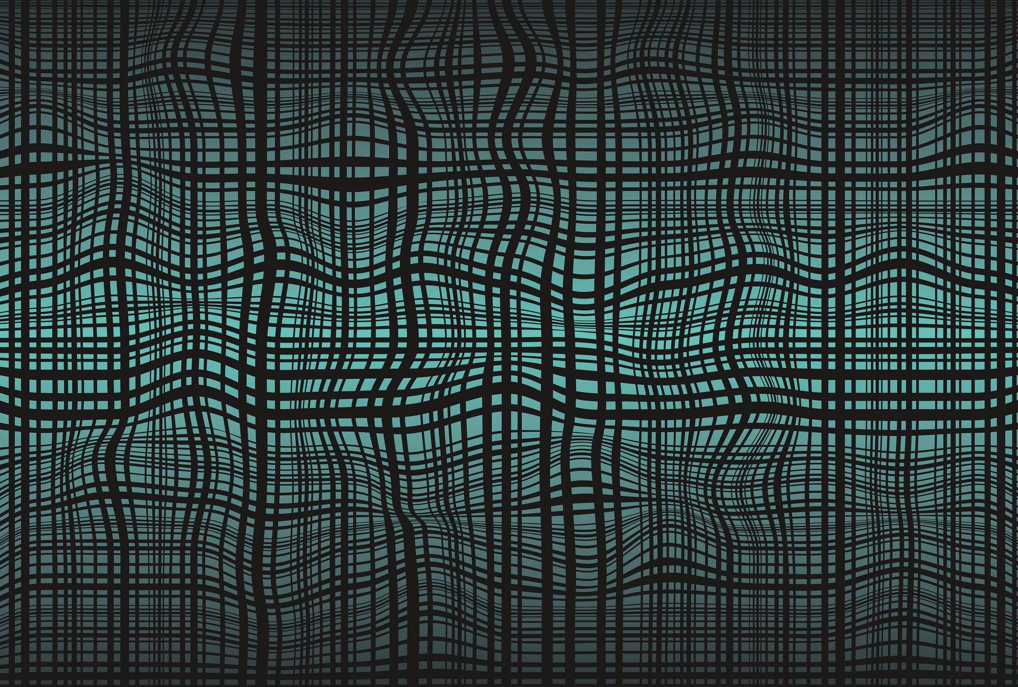             3D-Fototapete mit Wellenförmigen Liniendesign
        