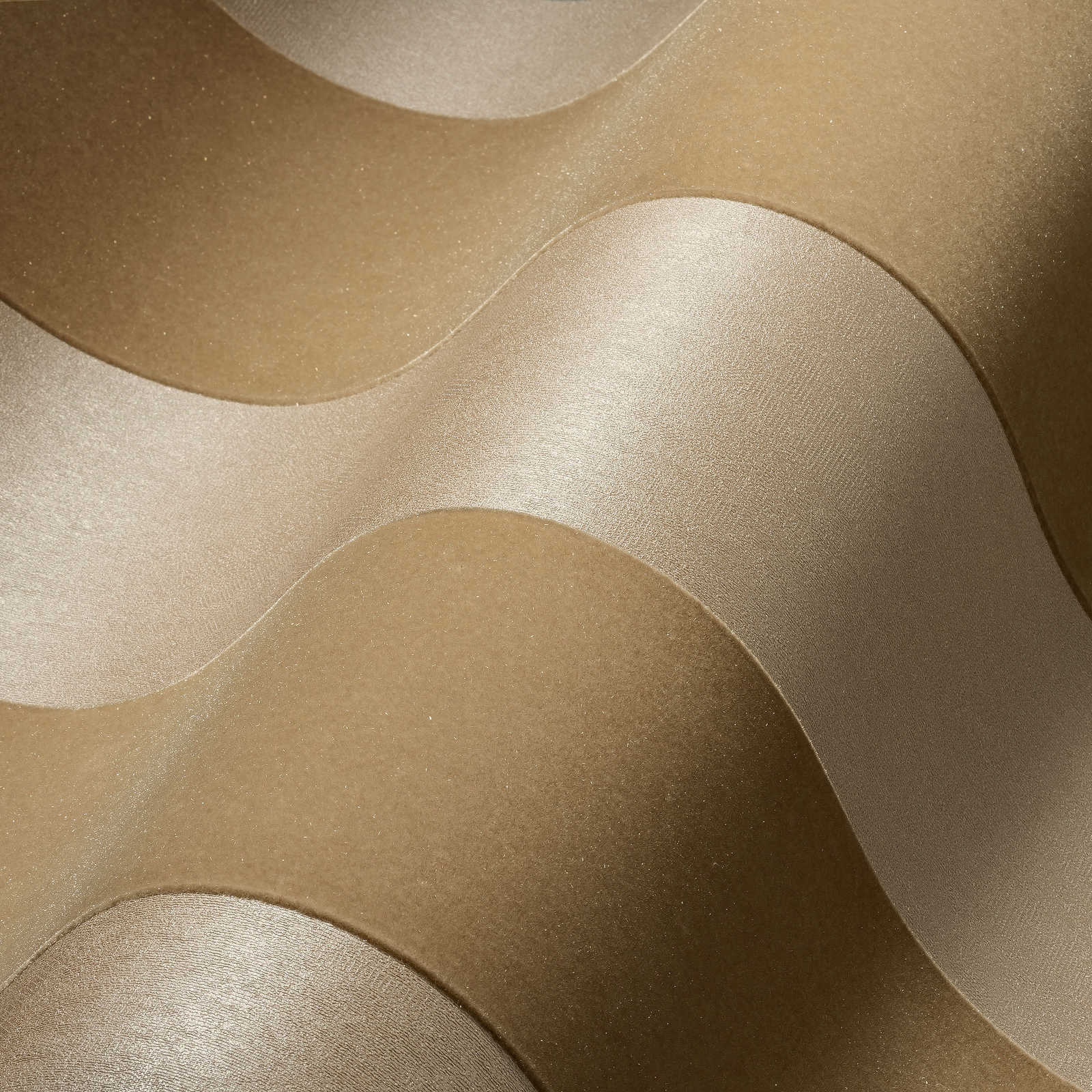             Vliestapete goldene Blockstreifen mit Strukturmuster – Metallic
        