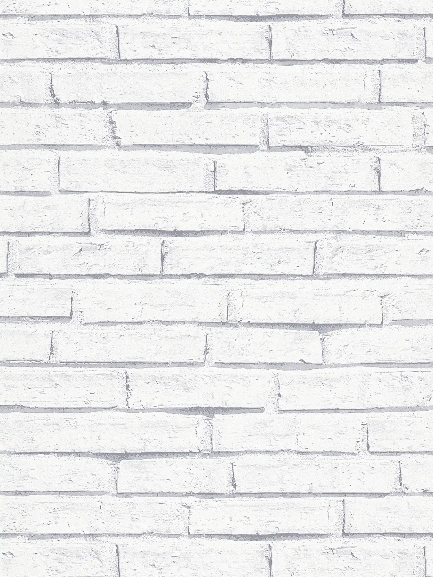         Mauerwerk-Tapete 3D-Effekt,realistischer Schattenwurf – Weiß, Grau
    