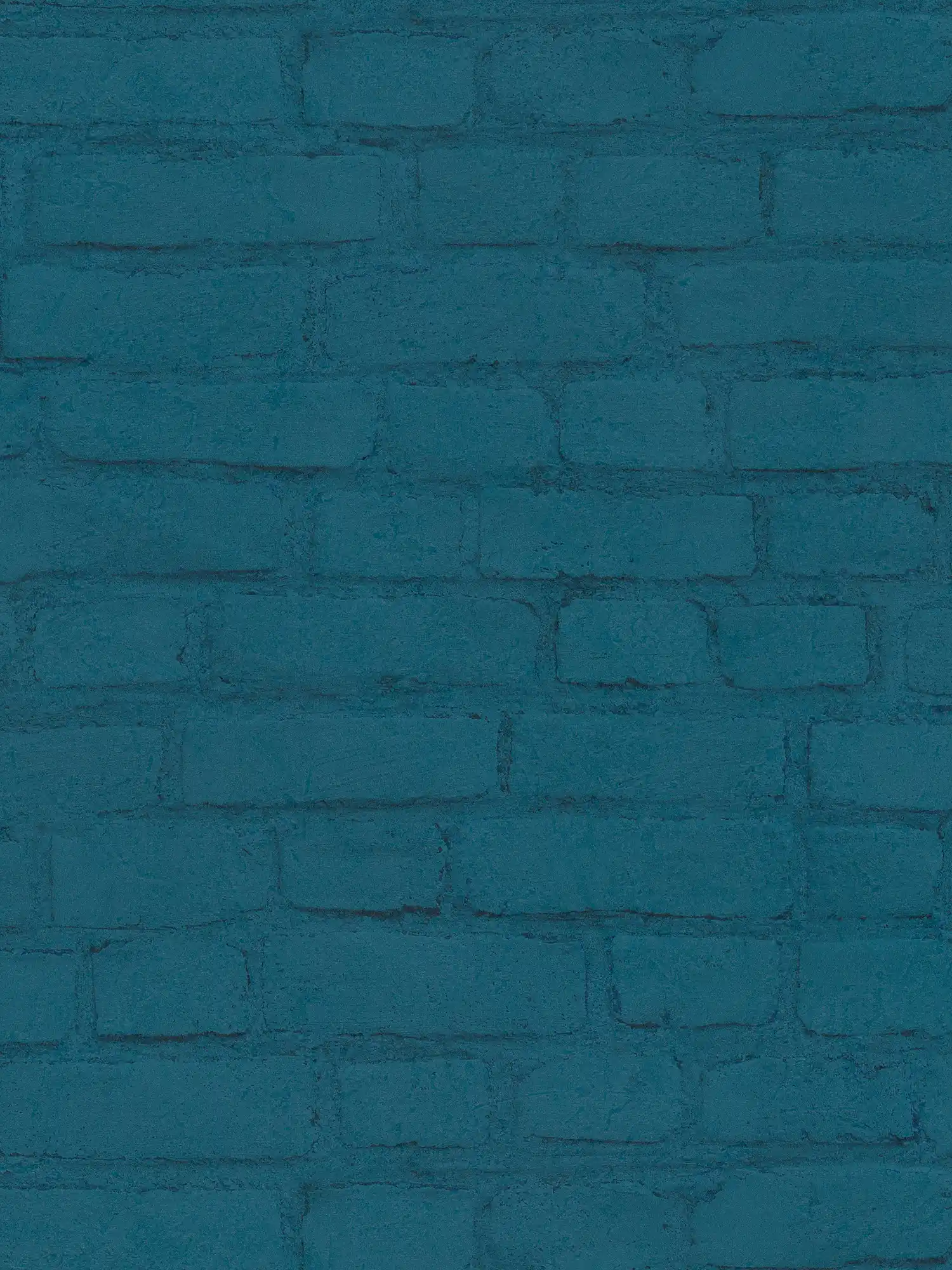        Steintapete Mauer in Klinker-Optik – Blau
    