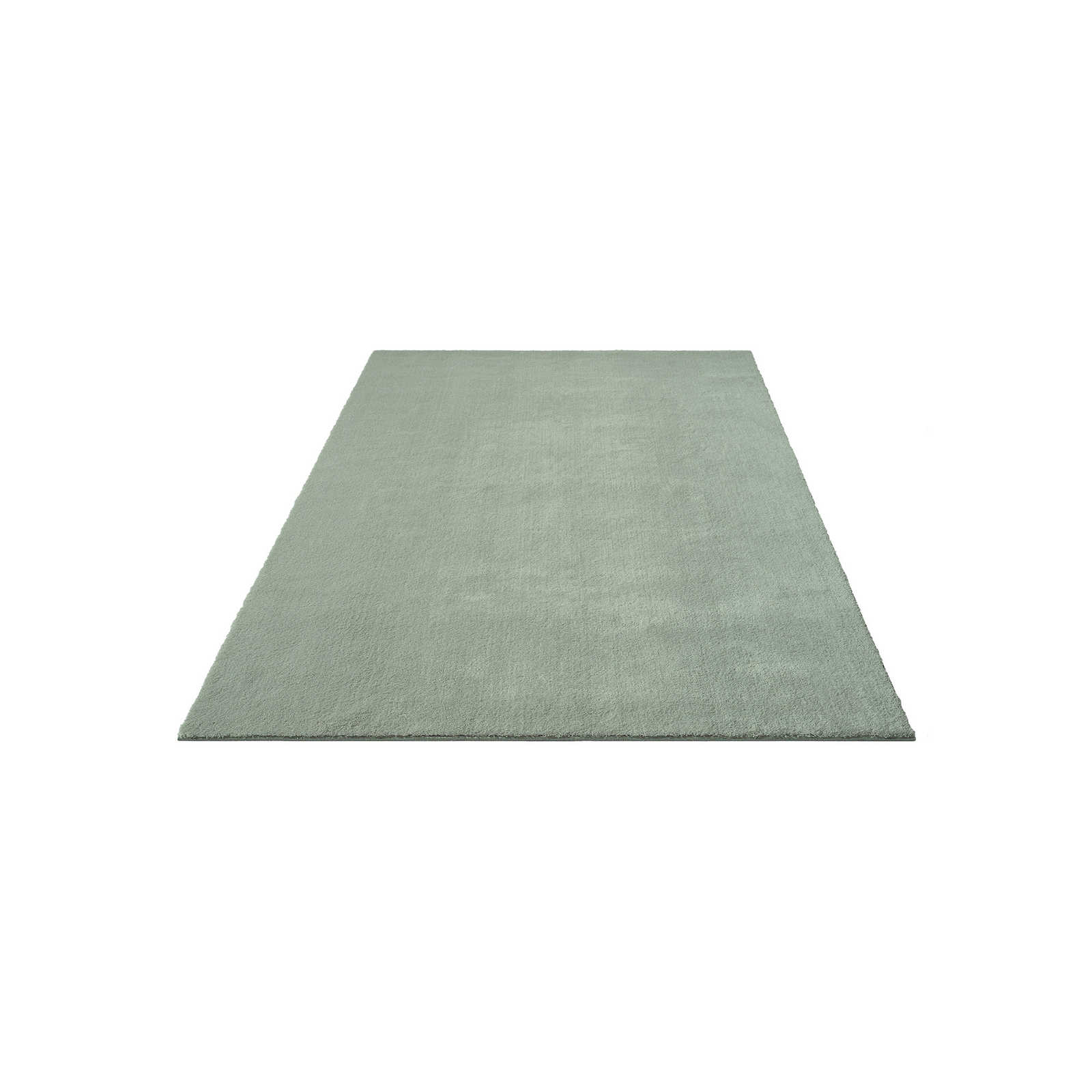 Sanfter Hochflor Teppich in Grün – 230 x 160 cm
