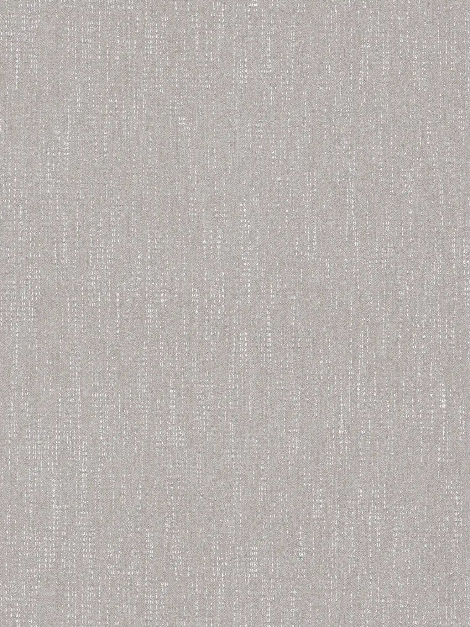 Einfarbige Tapete Silbergrau mit Bouclé Effekt – Grau
