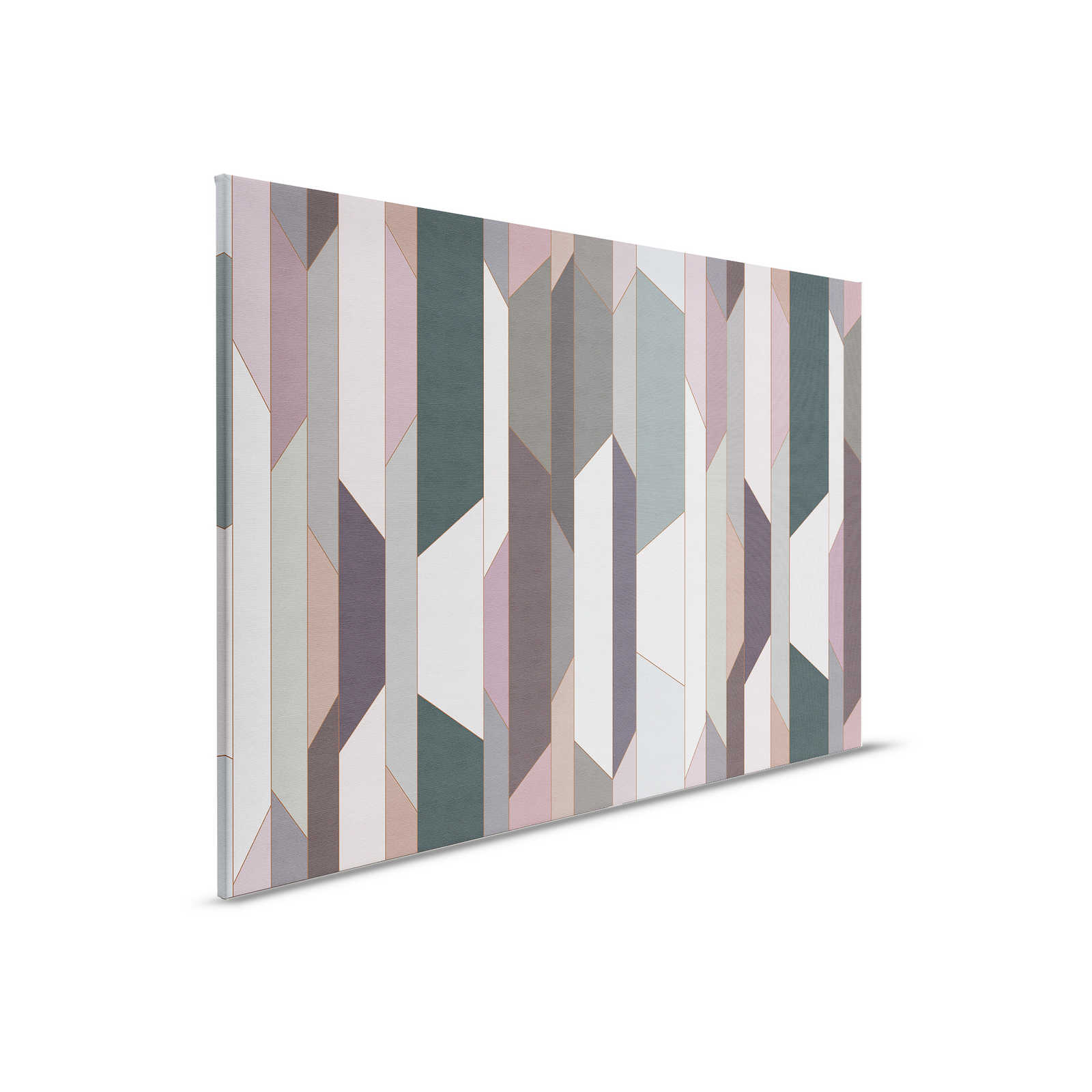         Fold 2 - Leinwandbild mit geometrischem Retro-Muster – 0,90 m x 0,60 m
    