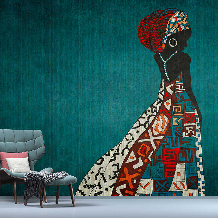         Nairobi 1 – Fototapete Frauen Silhouette African Style
    