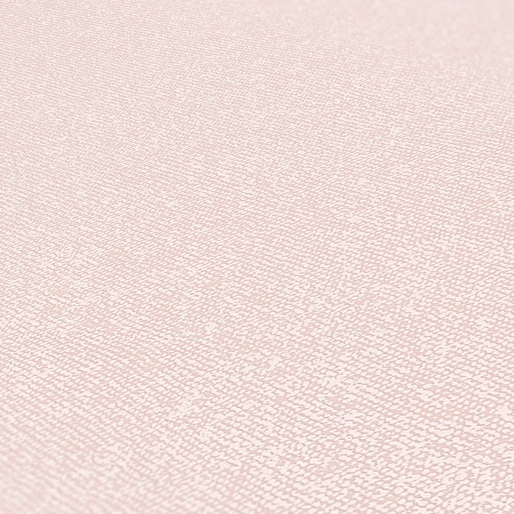             Textil-Optik Tapete einfarbig – Rosa, Creme, Weiß
        