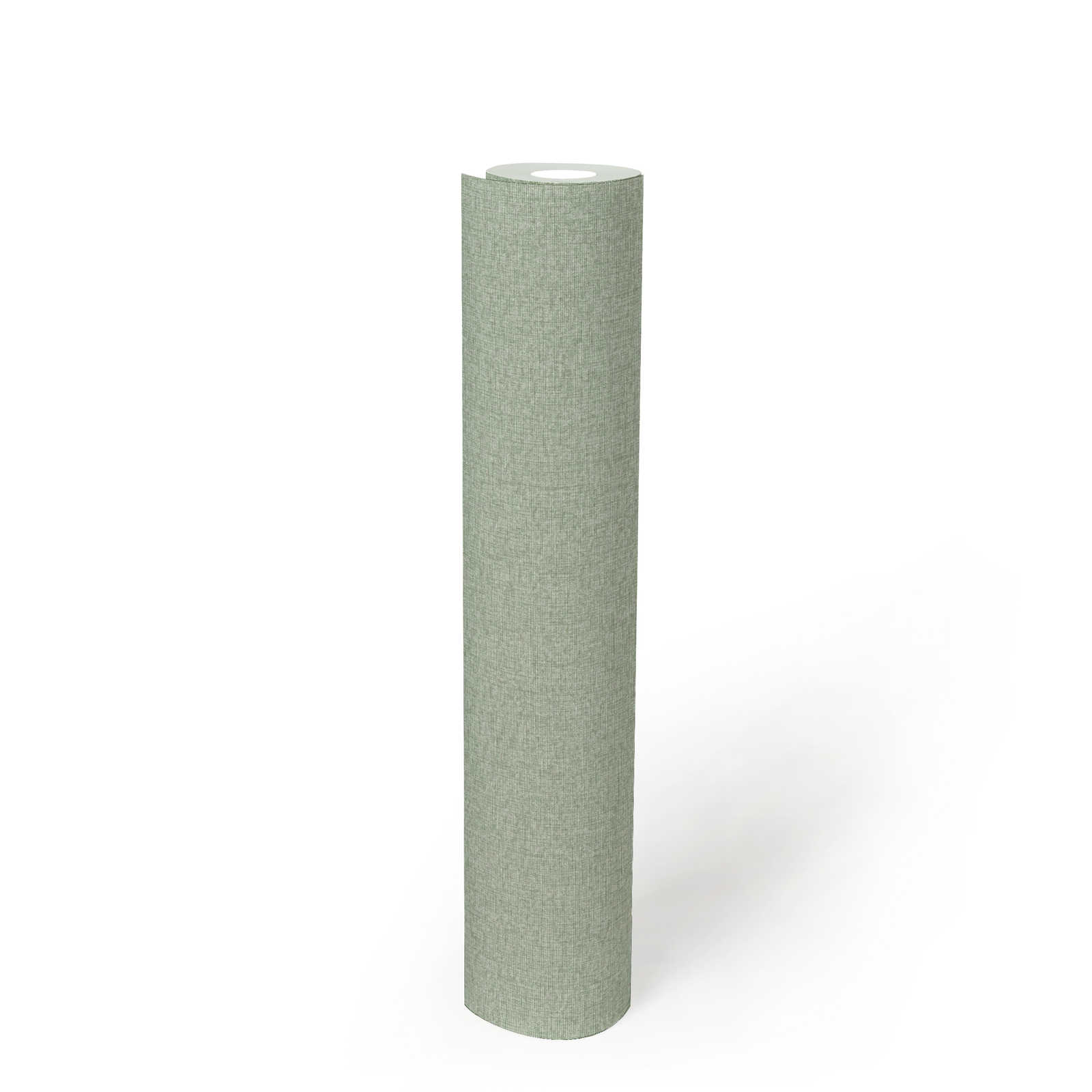             Einfarbige Tapete in Gewebe-Optik mit leichter Struktur, matt – Grün
        