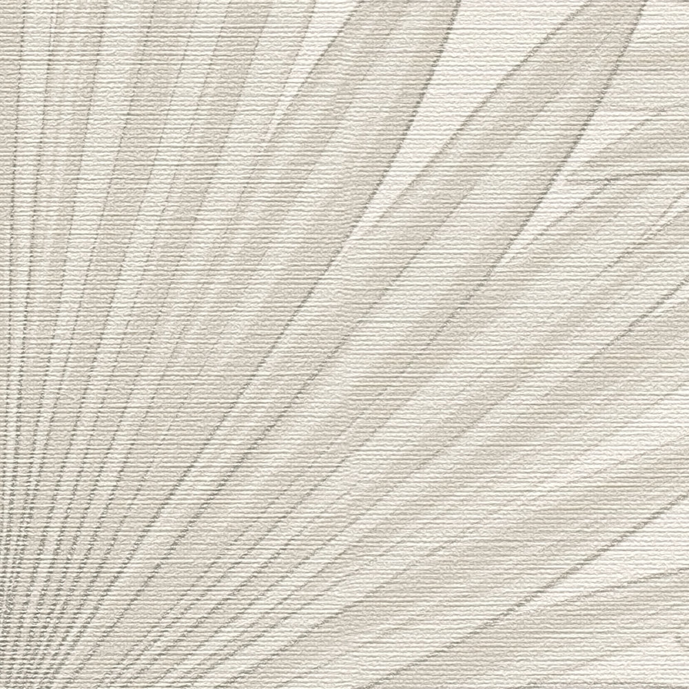             Vliestapete in Dschungeloptik auf dezentem Hintergrund – Grau, Weiß
        