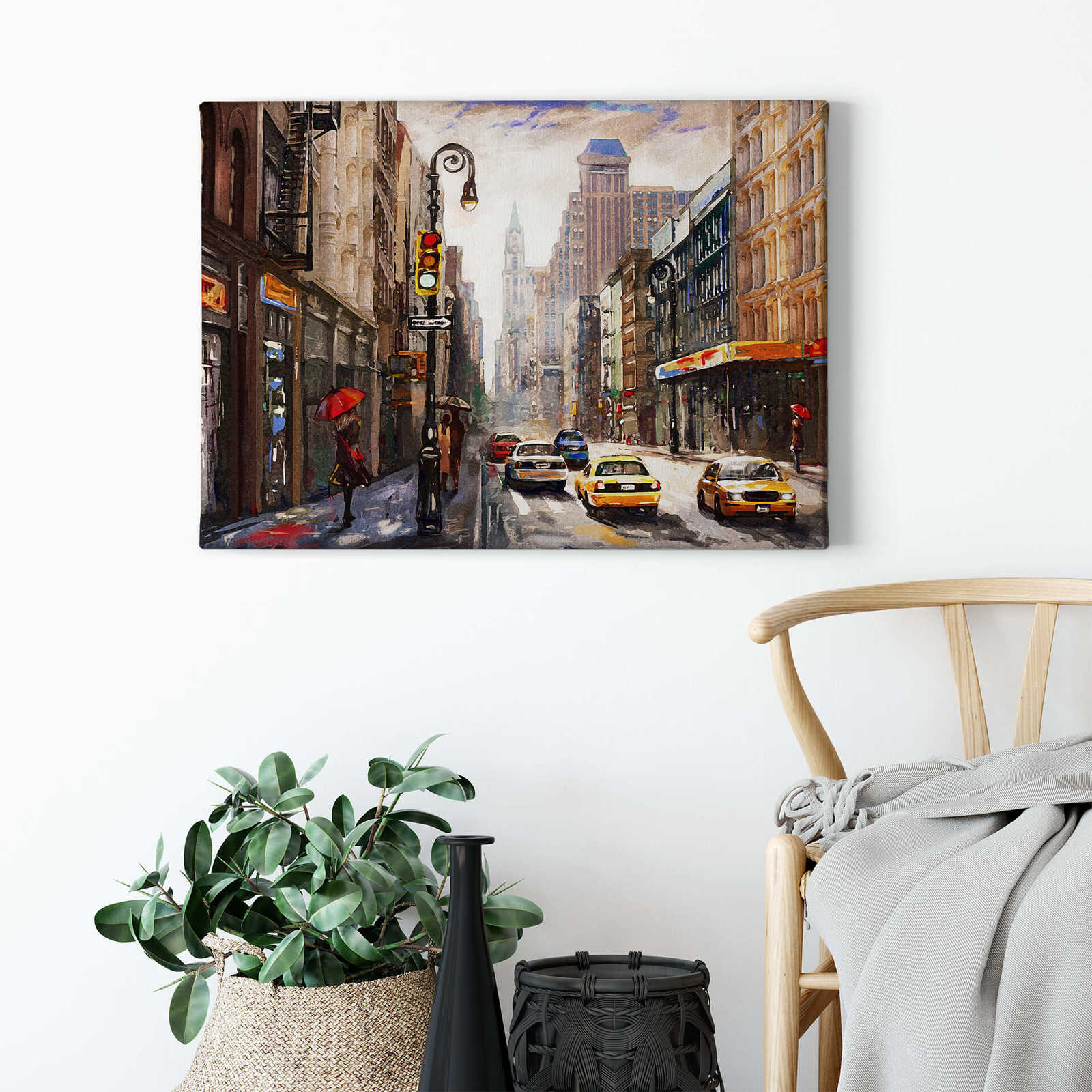             Leinwandbild Gemälde New York City – 0,70 m x 0,50 m
        