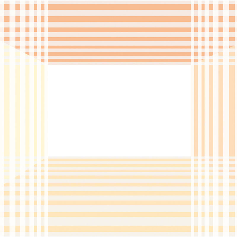 Moderne Fototapete mit einfachem Streifen-Design – Orange, Weiß, Gelb
