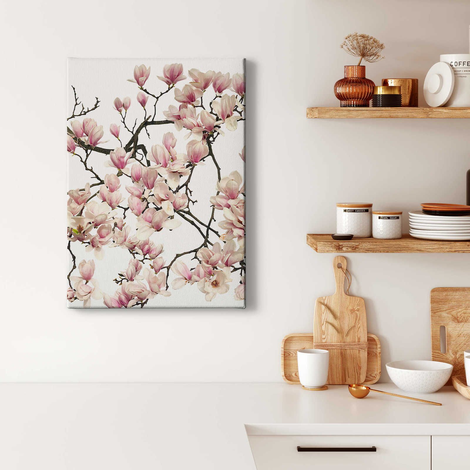             Kadam Leinwandbild Kirschblütenbaum im Frühling – 0,50 m x 0,70 m
        