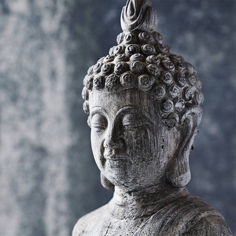        Fototapete Asiatische Stein-Skulptur – Blau, Grau
    