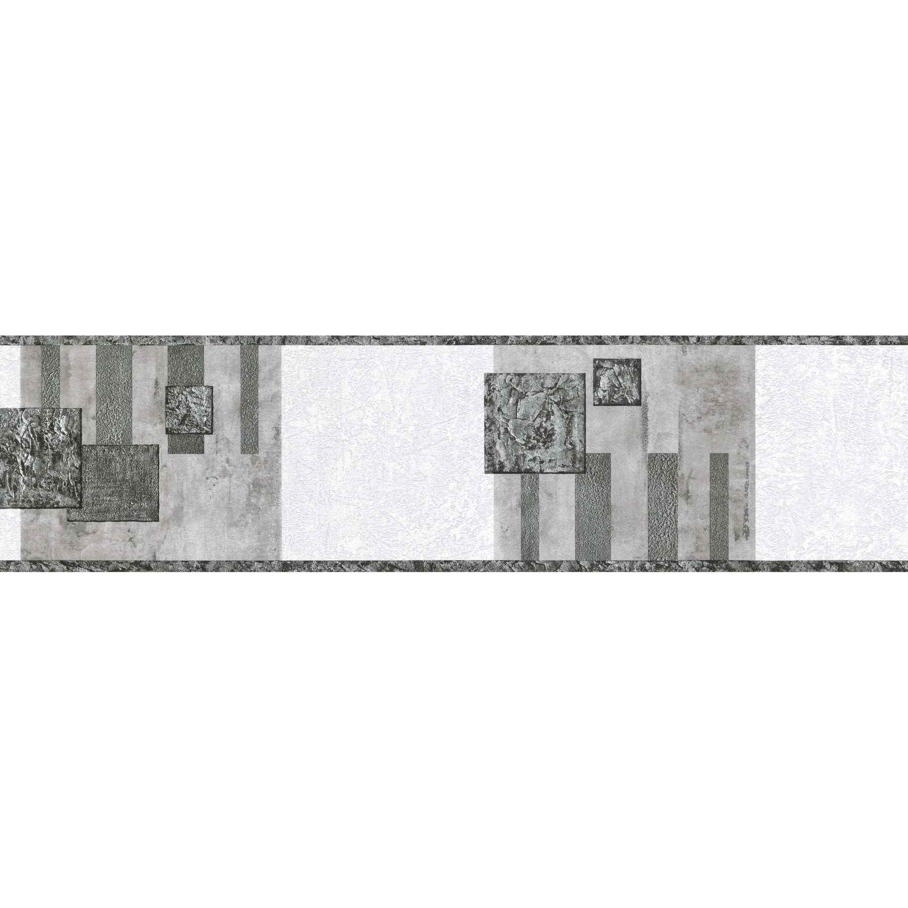         Selbstklebende Tapeten Borte abstraktes Design – Grau, Weiß
    