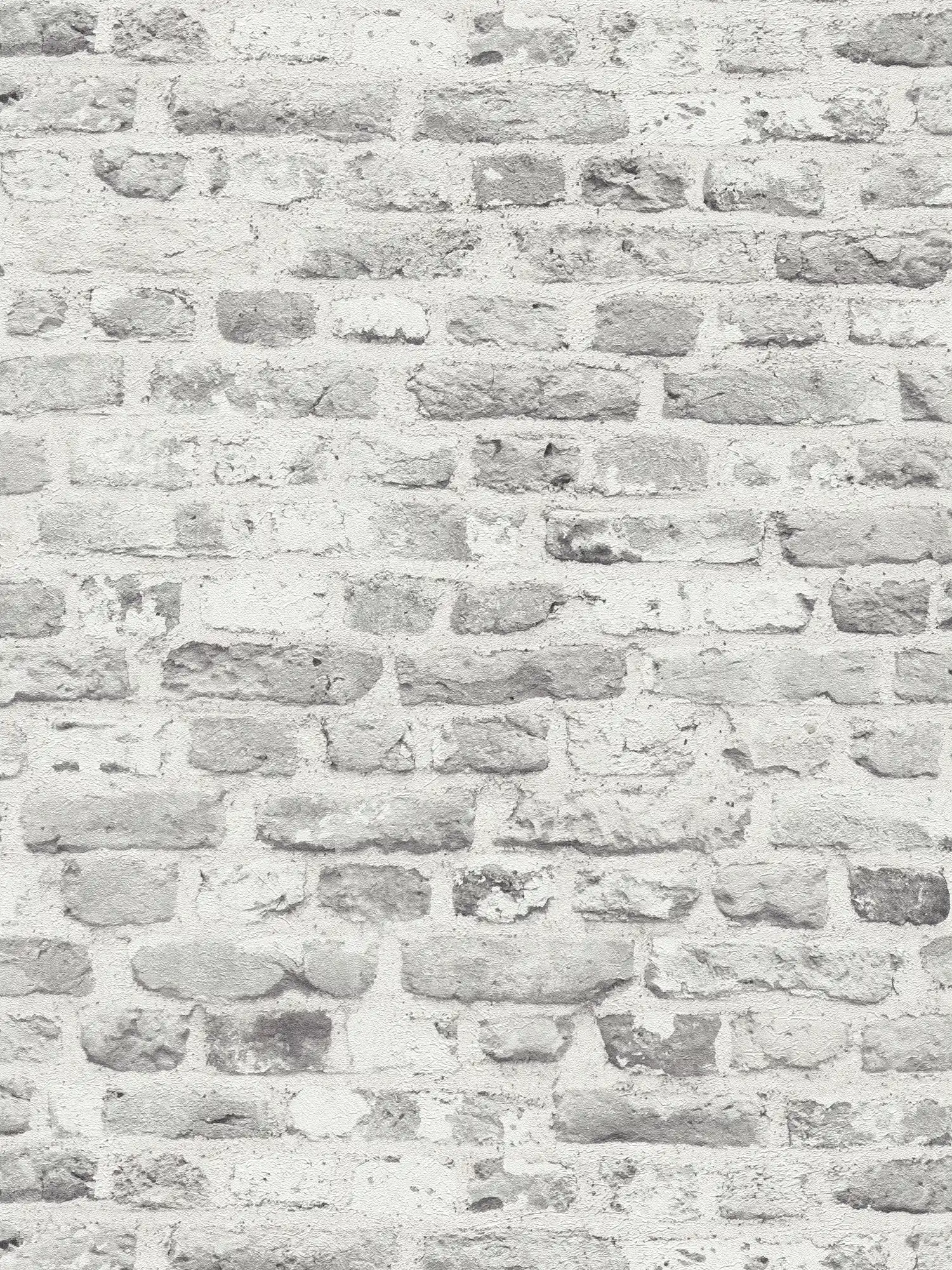         Steinoptik Tapete mit 3D Mauerwerk – Grau, Weiß
    