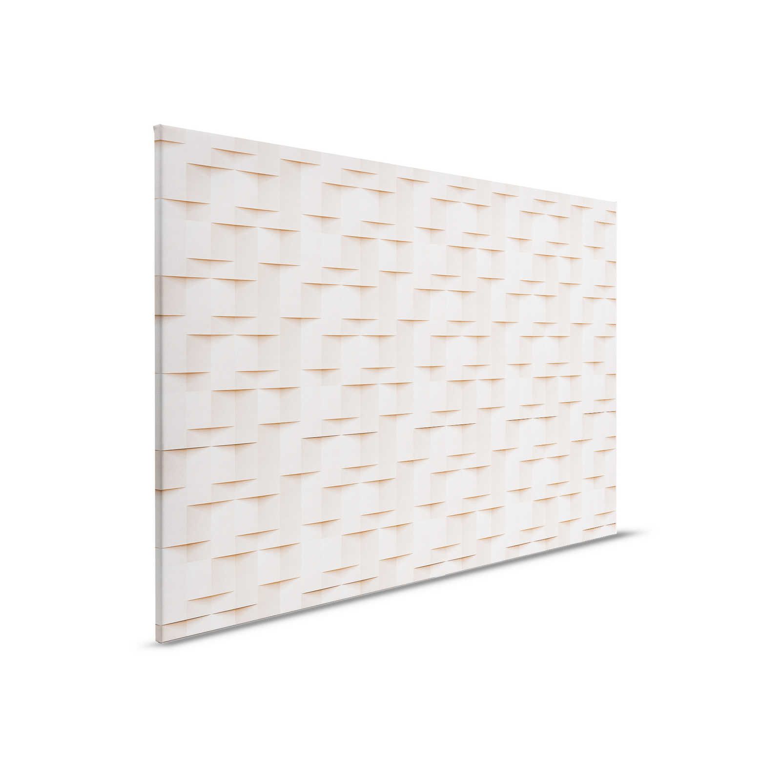         Paper House 1 - Leinwandbild 3D Struktur Papier Origami Falten – 0,90 m x 0,60 m
    
