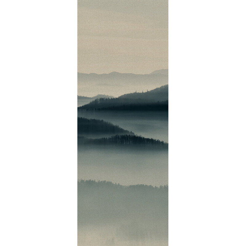 Horizon Panels 1 - Mystischer Wald Fototapeten Paneel- Pappe Struktur – Beige, Blau | Mattes Glattvlies
