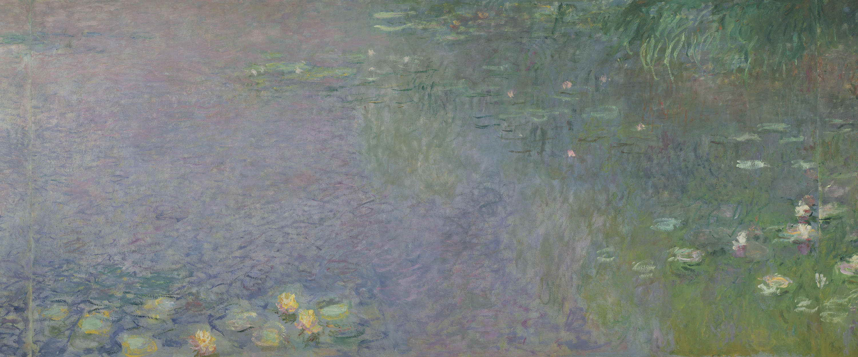             Fototapete "Seerosen: Morgen" von Claude Monet
        