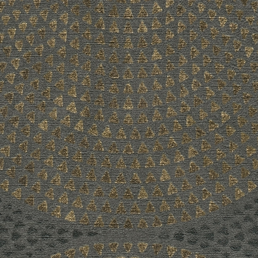             Tapete Mosaik-Muster mit Metallic Effekt & Used Look – Grau, Metallic
        