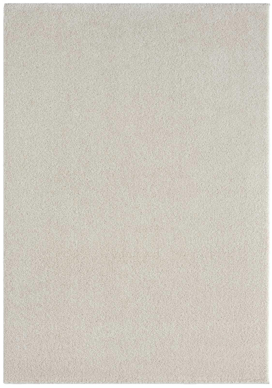             Cremefarbener Kurzflor Teppich – 170 x 120 cm
        