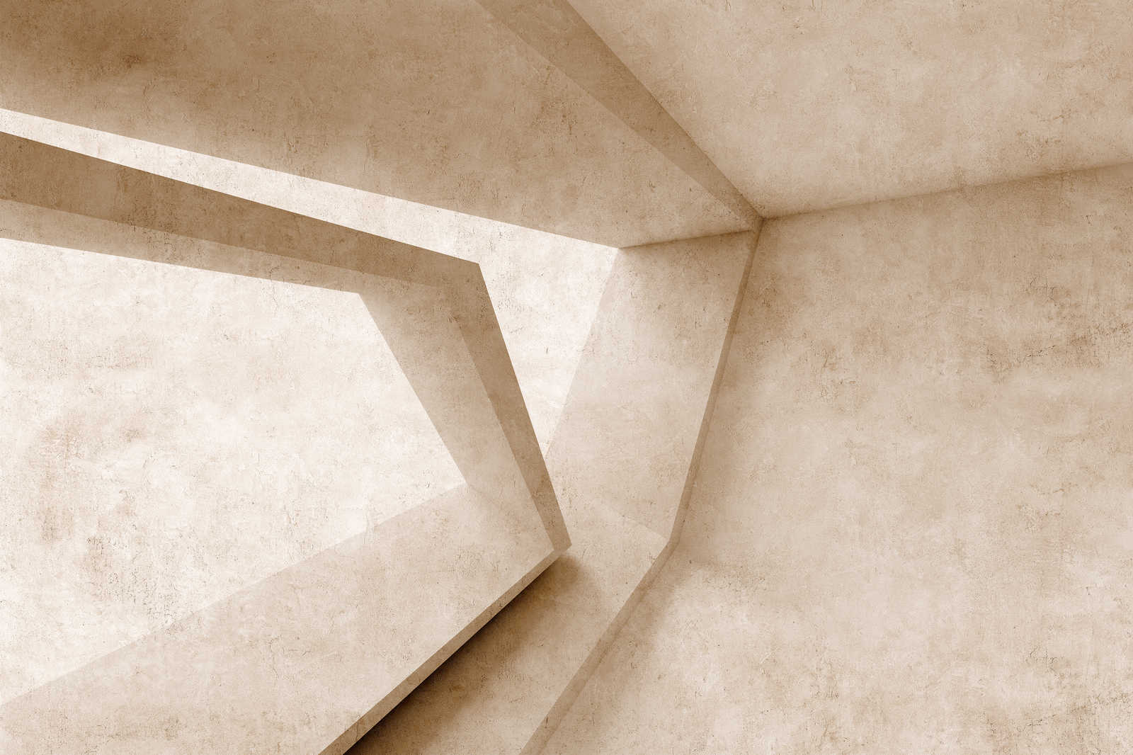             Futura 1 - Beton Leinwandbild 3D Muster – 1,20 m x 0,80 m
        